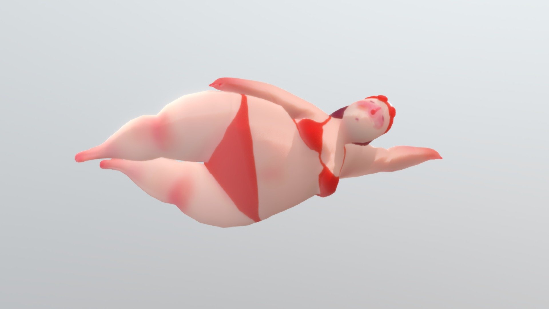 Salsa Swims | Side Stroke 3d model