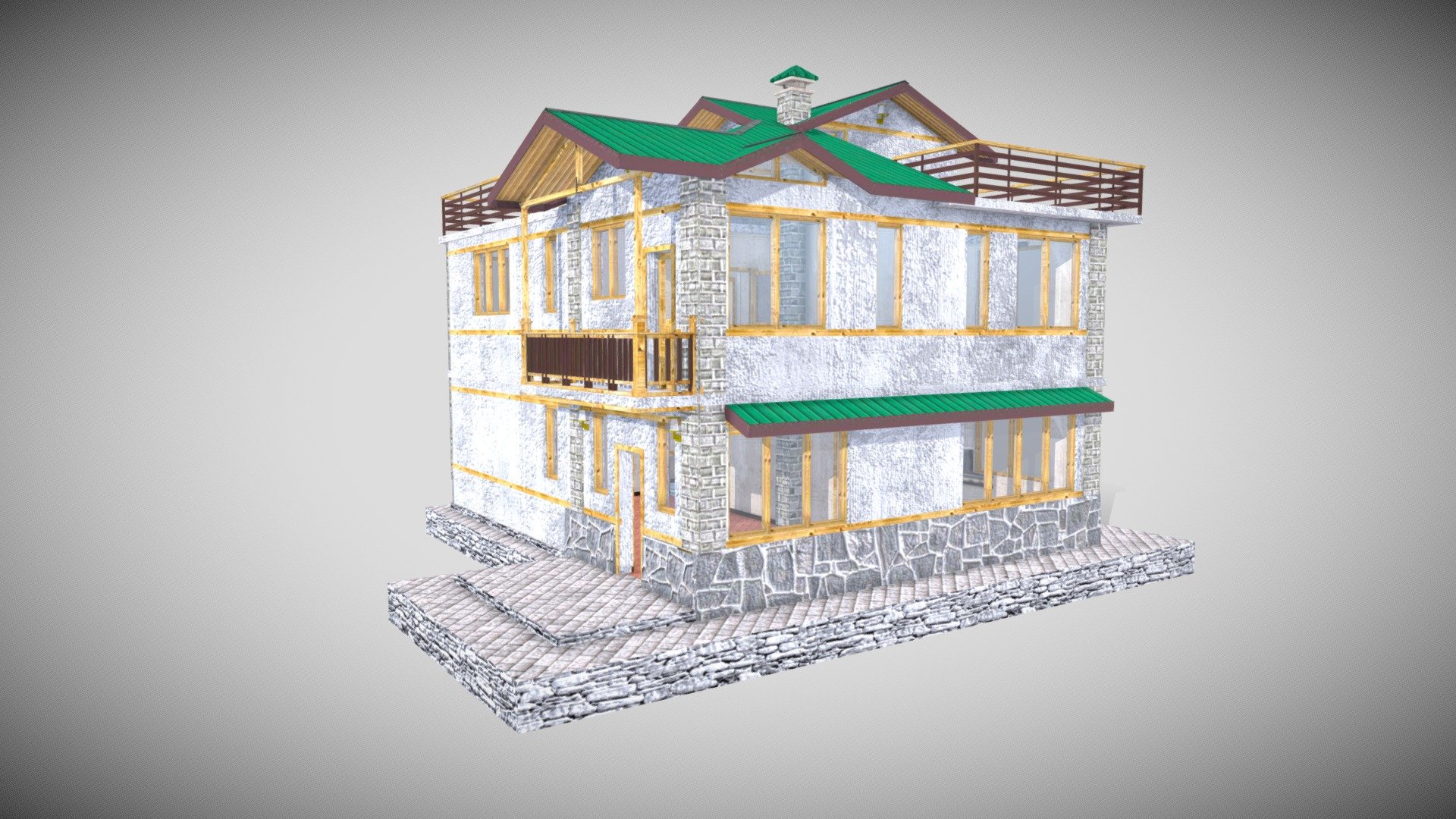 Prem Residence 3d model