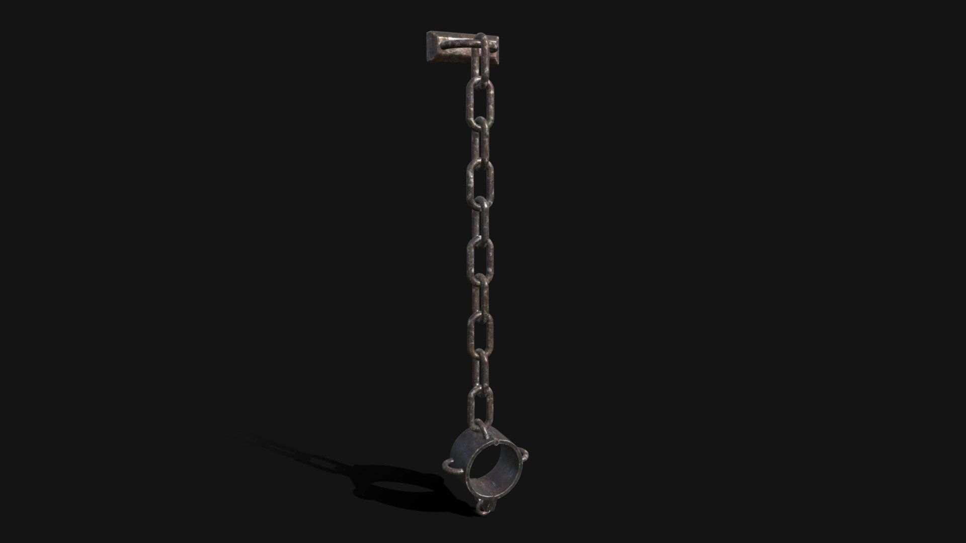 Medieval Cuff Shackles 3d model