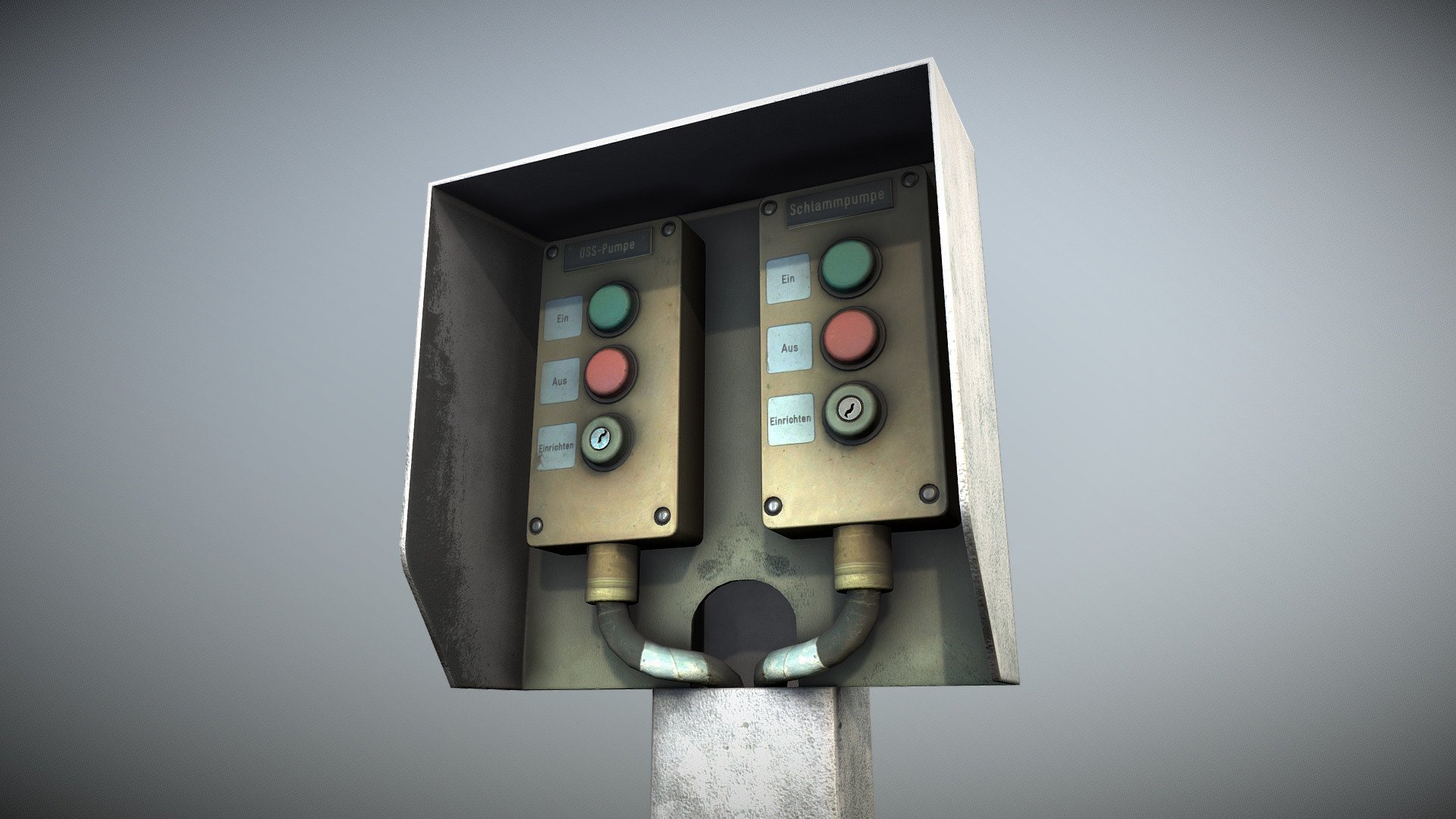 Sludge Pump Panel 3d model