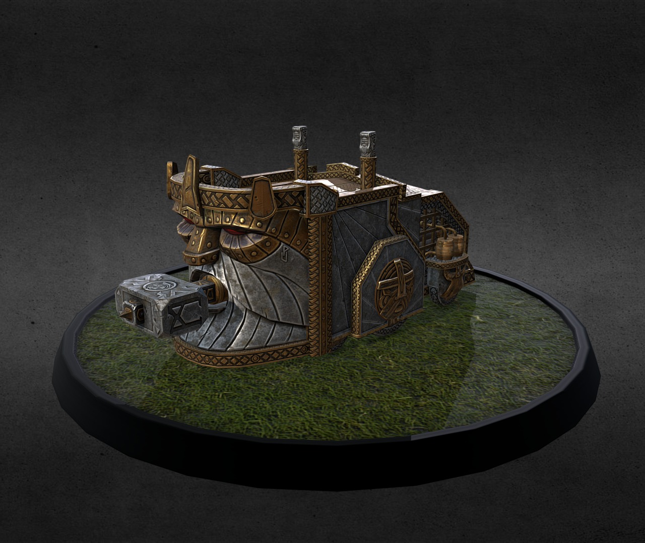 Dwarf Siege Ram 3d model