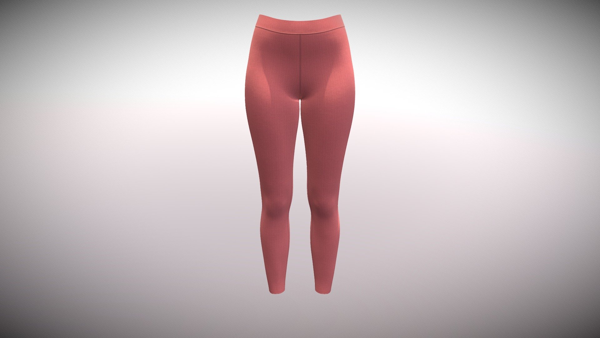 Womens Contour Ultra High Rise Ankle Leggings 3d model