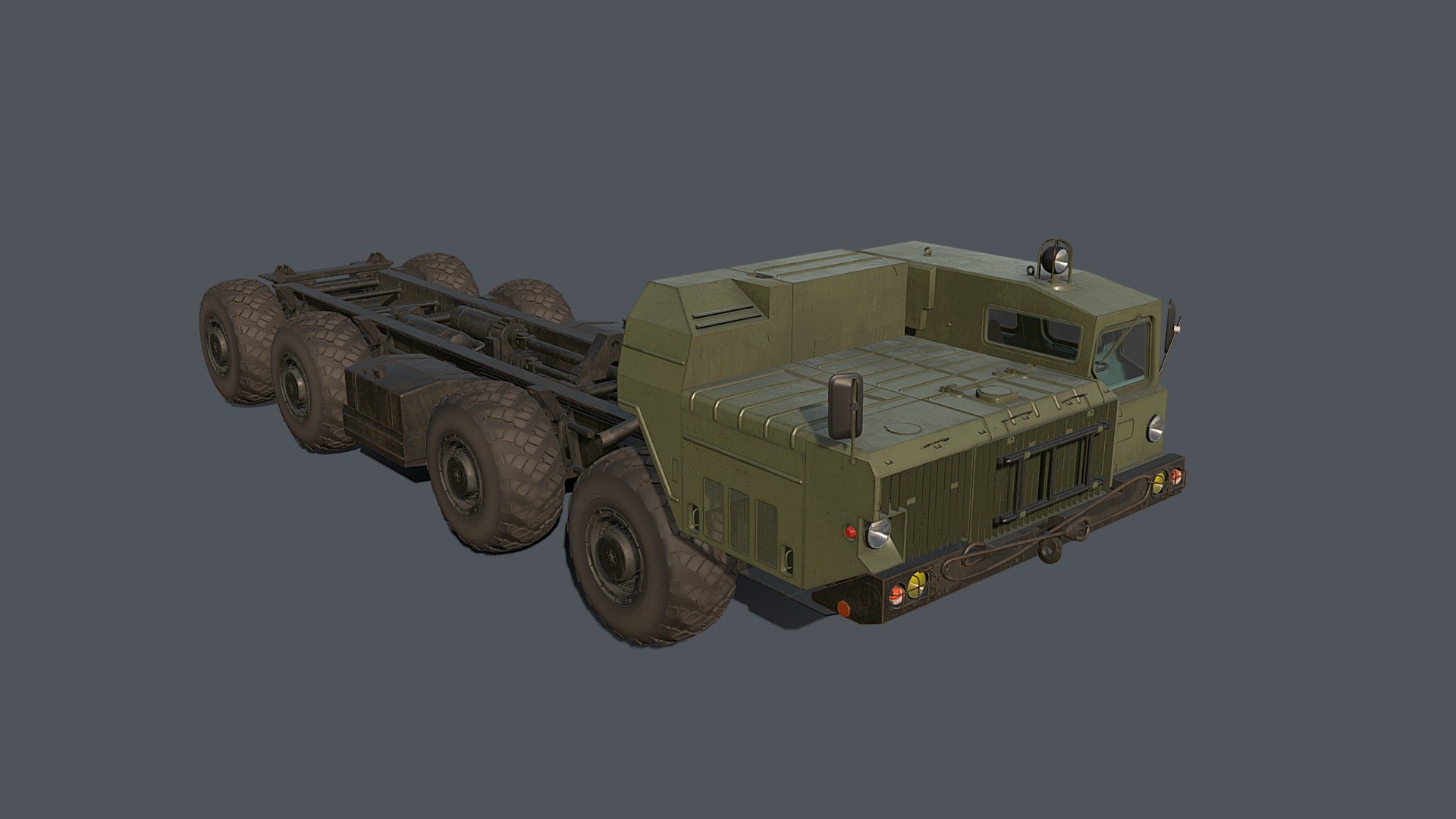 MAZ-543 M Uragan Truck 3d model