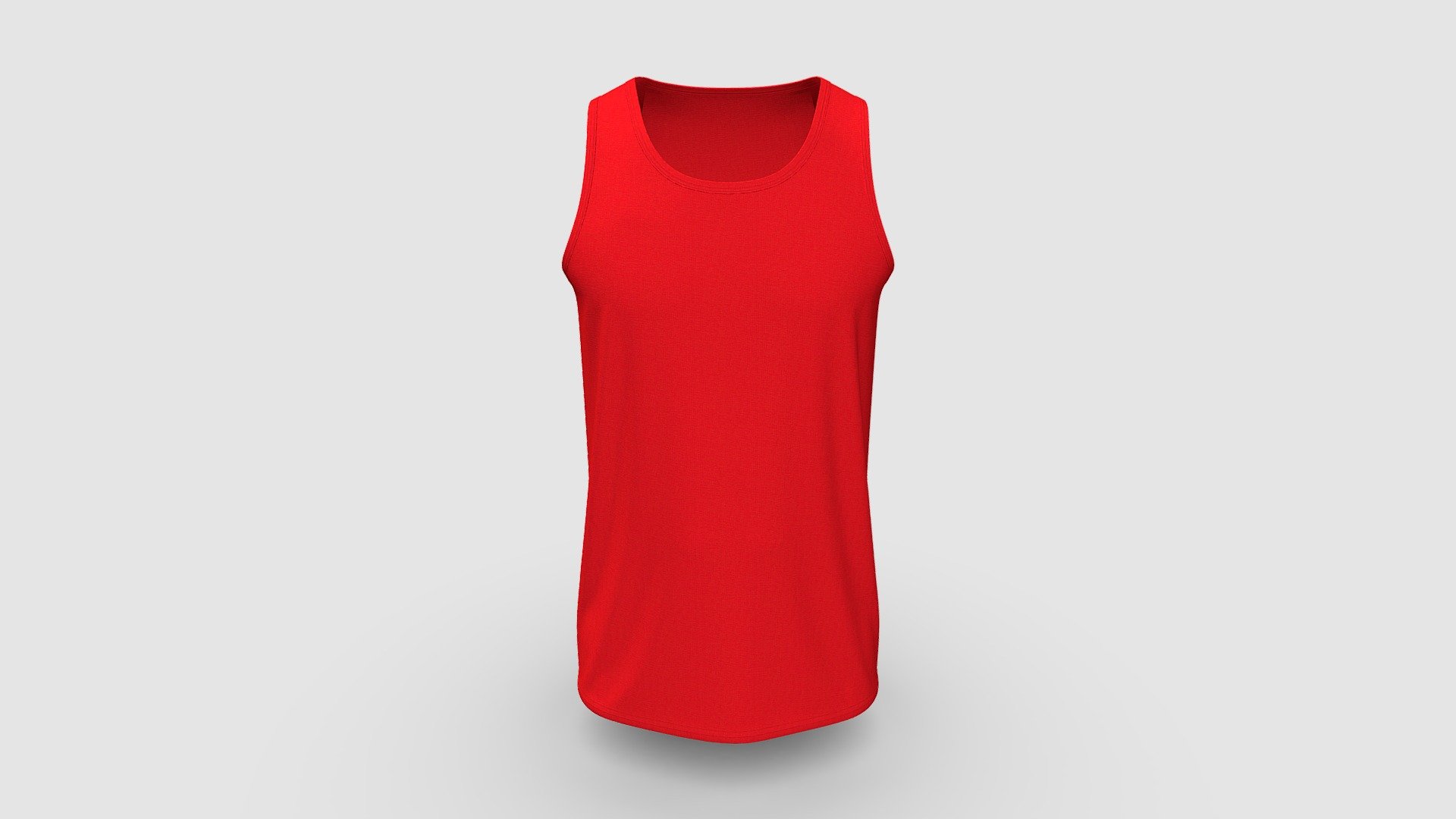 Thick Strap Tank Tops 3d model