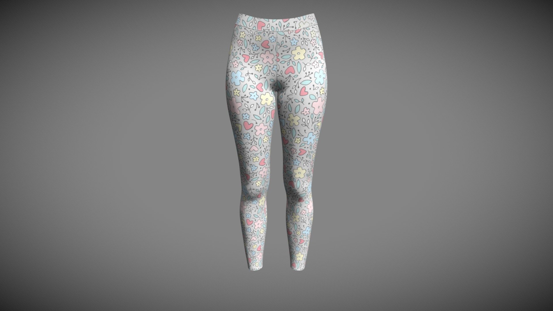 Classic Printed Ultra High Rise Leggings 3d model