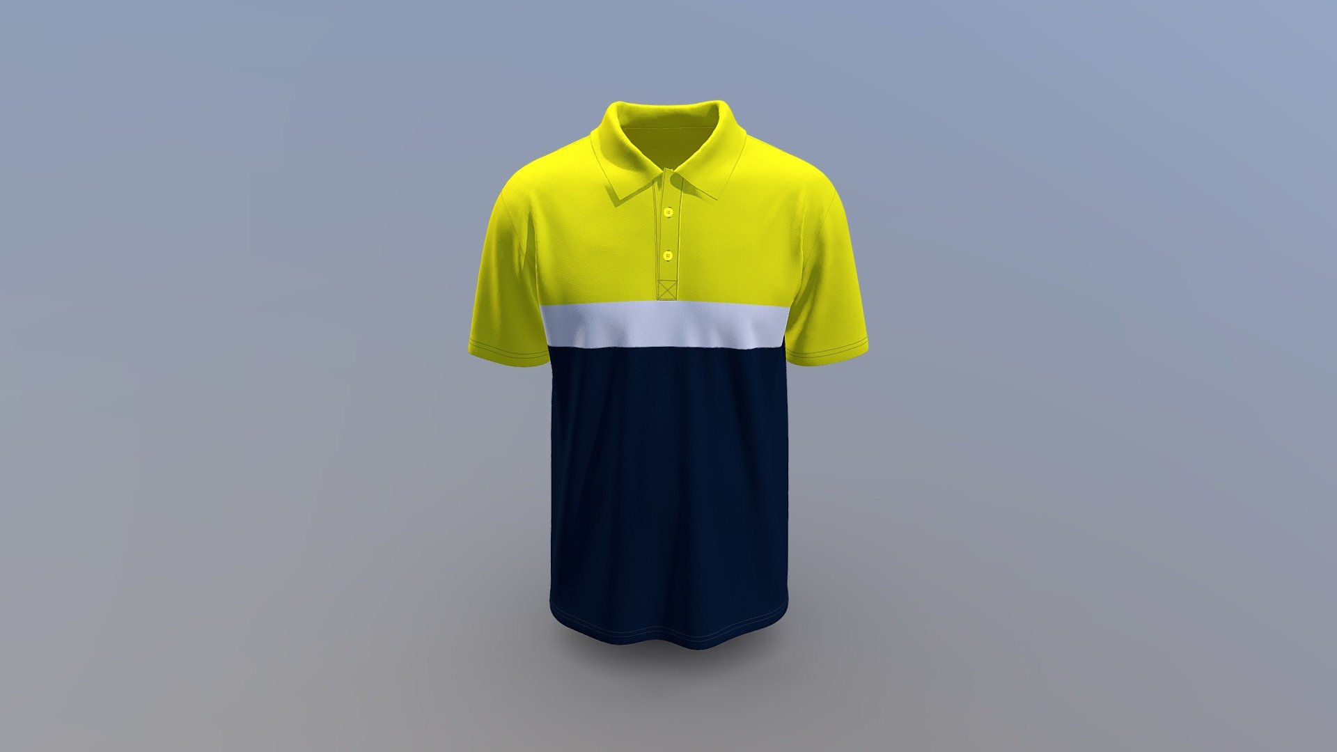 Premium Polo Shirt Design 3d model