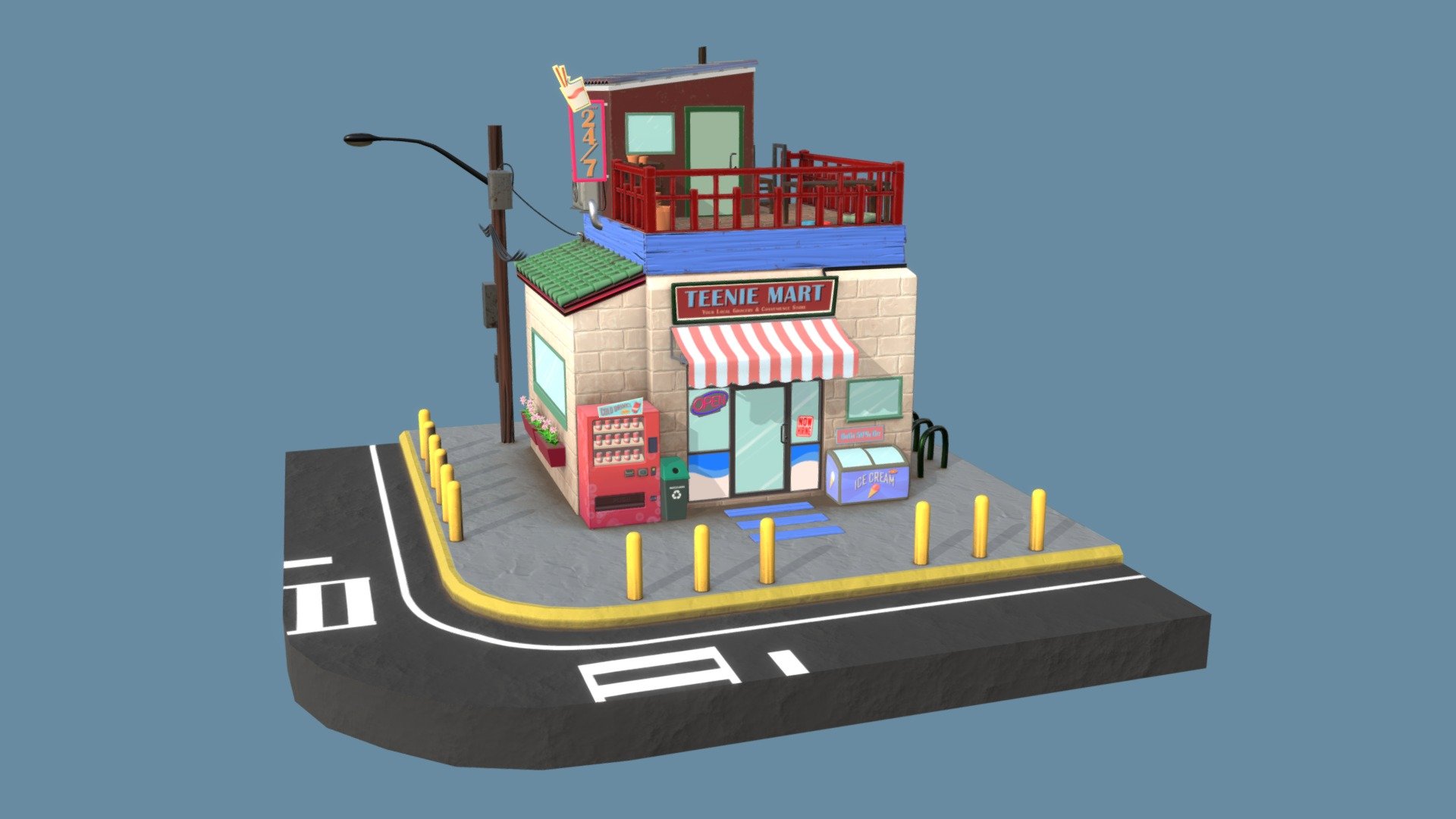 Teenie Mart 3d model