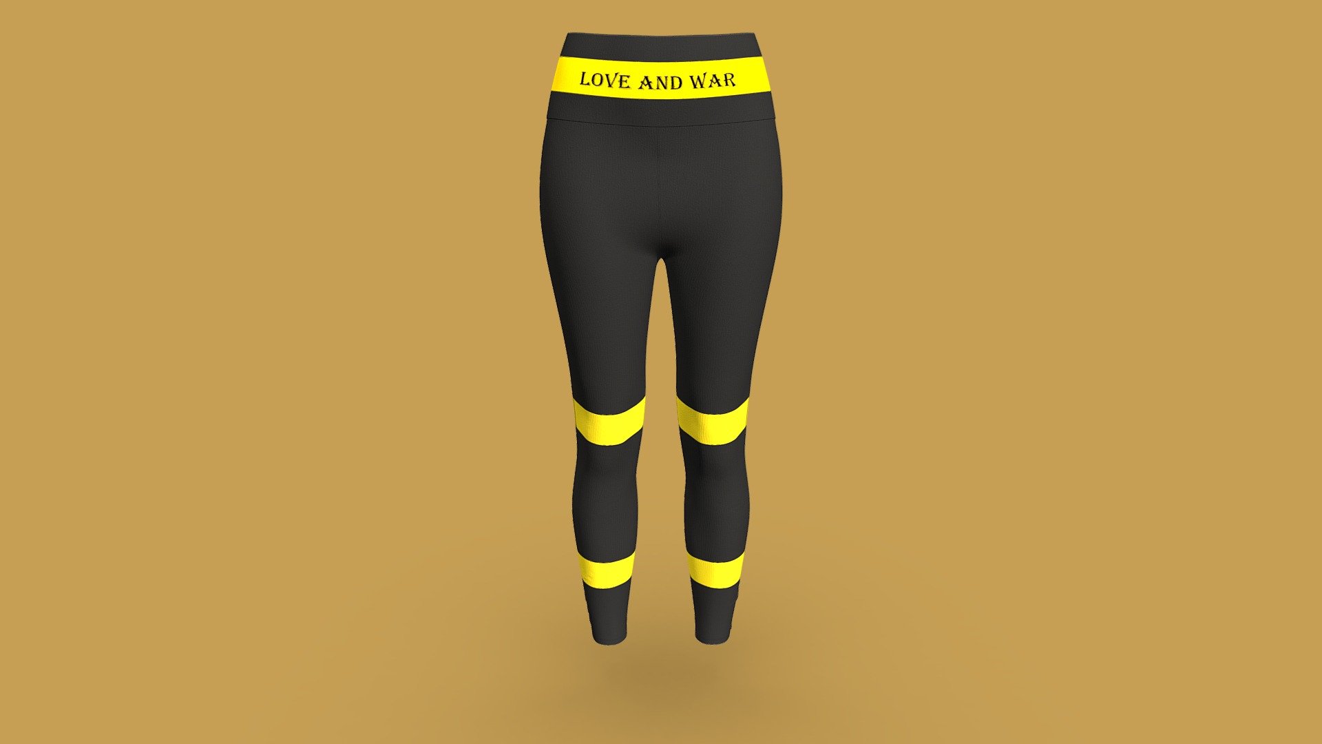 Women High Waisted Leggings Design 3d model