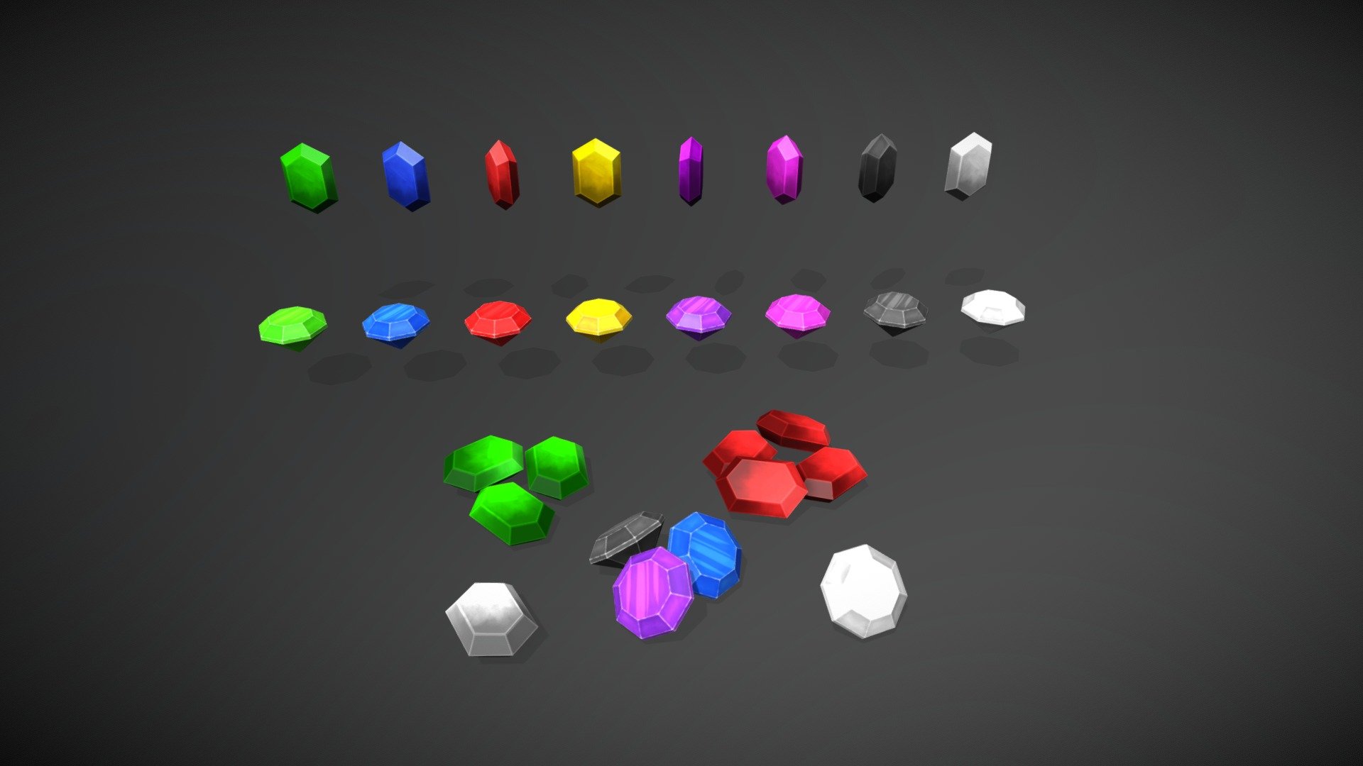 Gems, Item Set 3d model