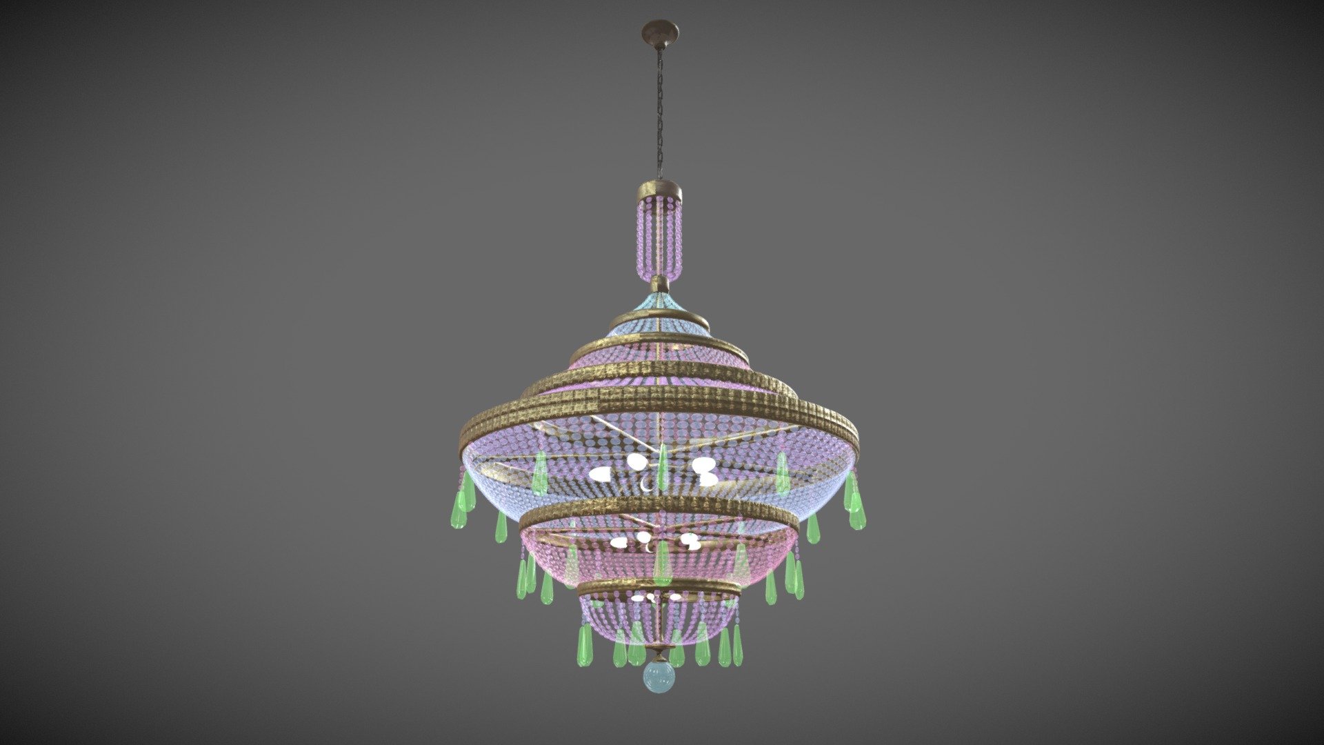 Mega Chandelier Lamp 3d model