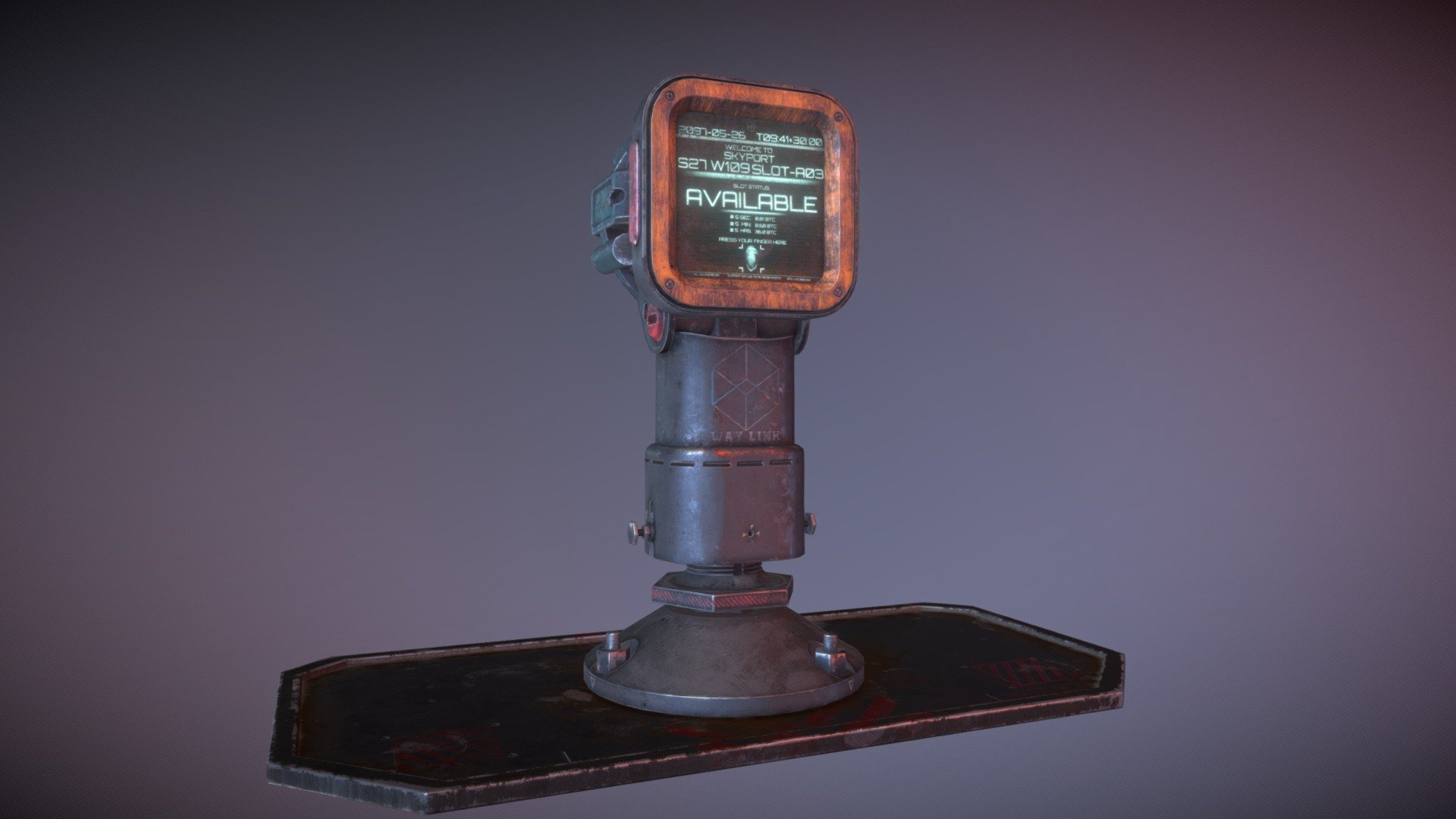 WAY-LINK Sky Parking Meter 3d model