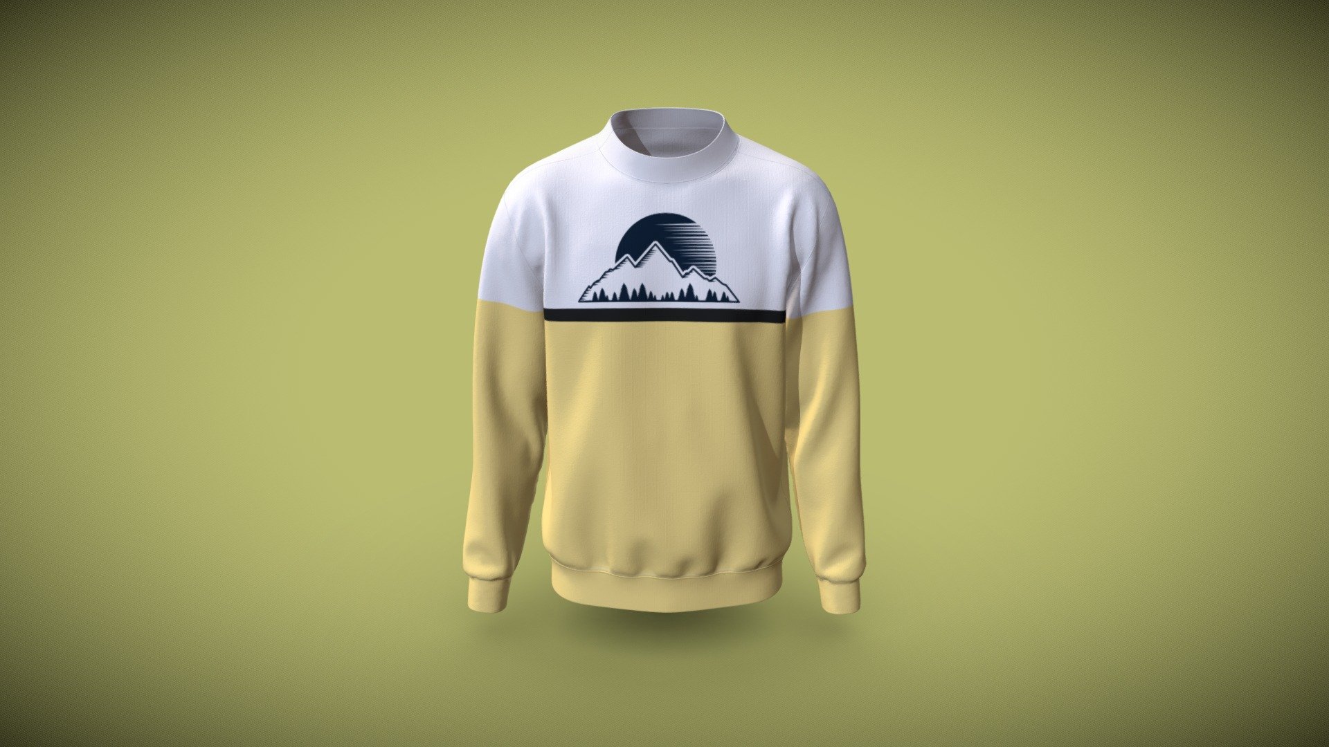 New Classic Sweatshirt Design 3d model