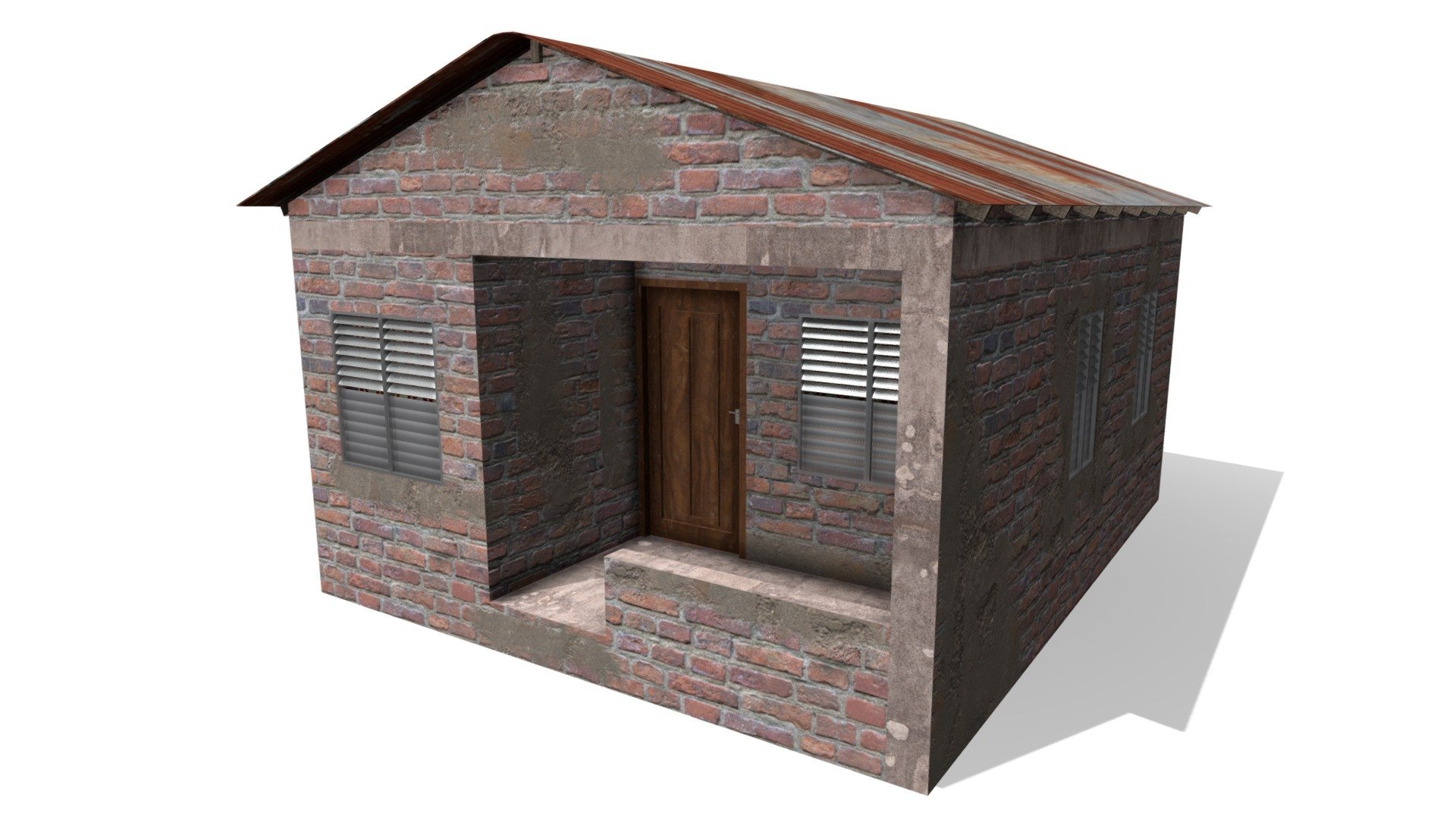 Brick House 3d model