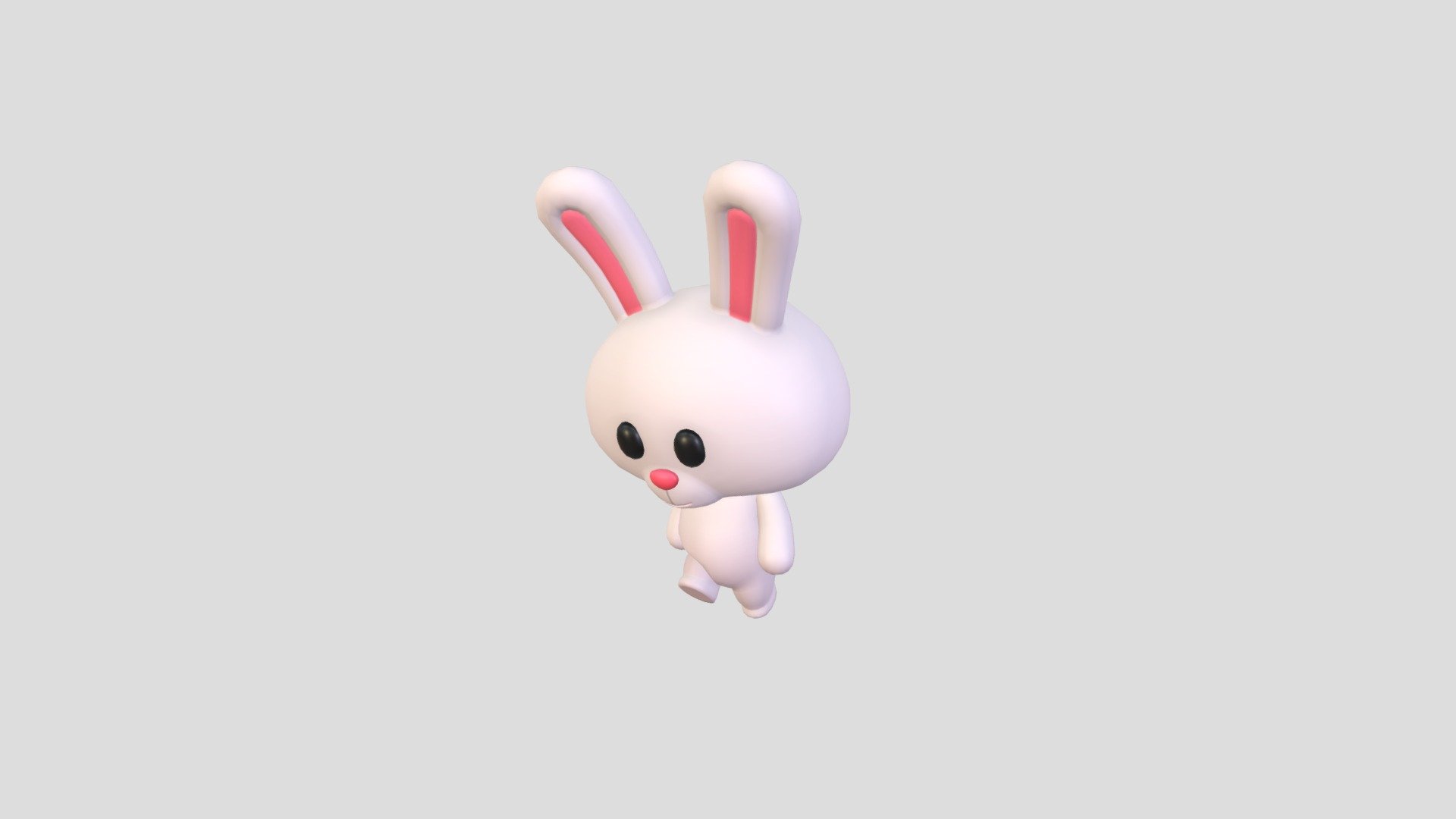 Character055 Rigged Rabbit 3d model