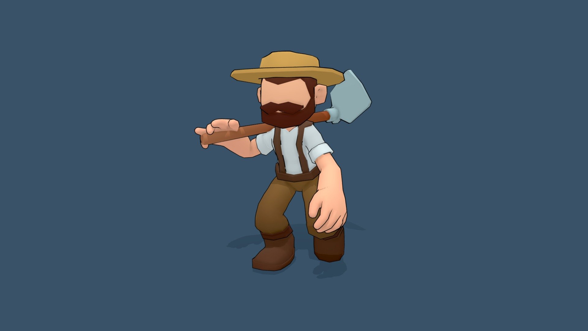 Farmer 3d model