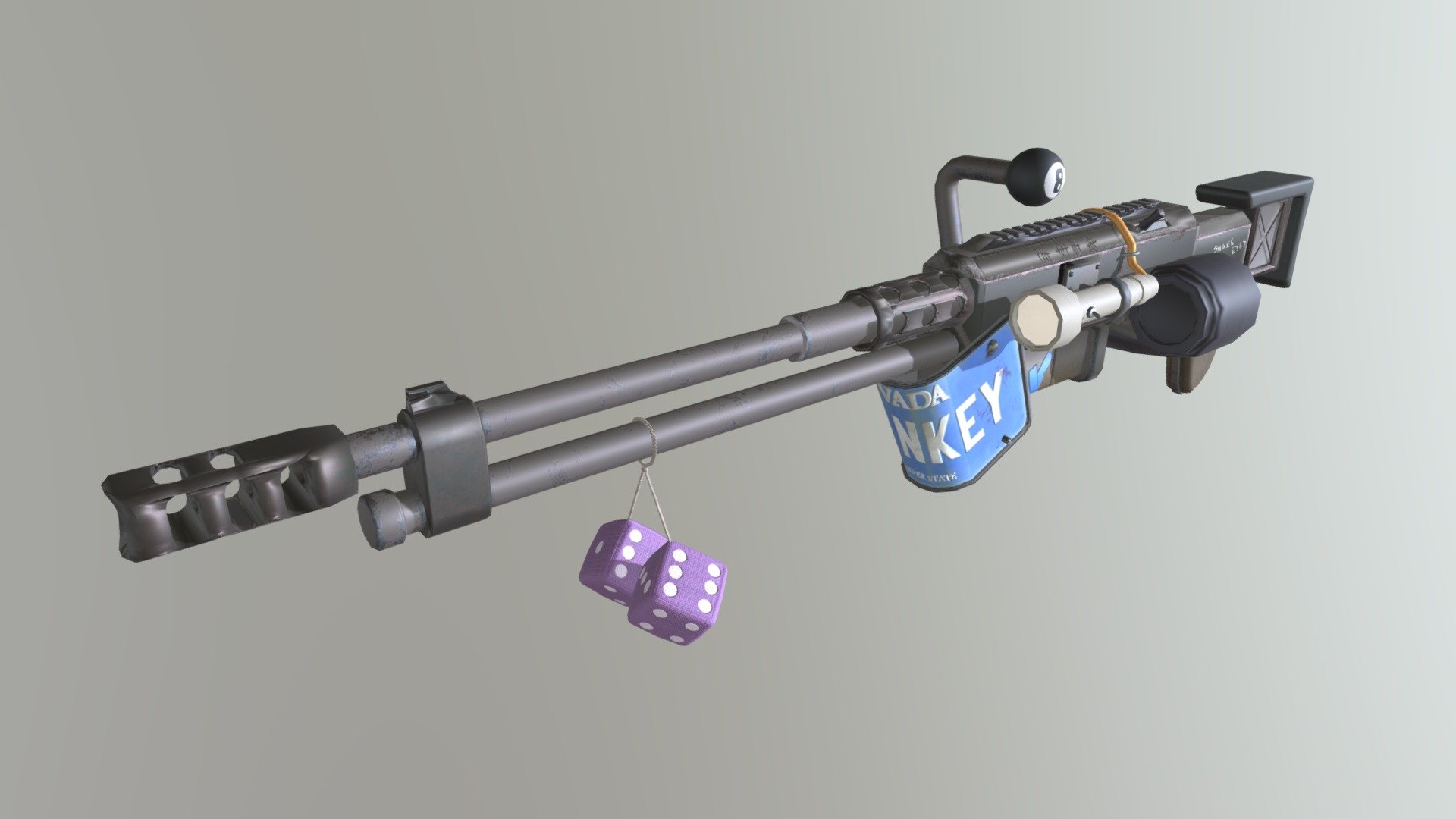 Snake Eyes Machine Gun 3d model