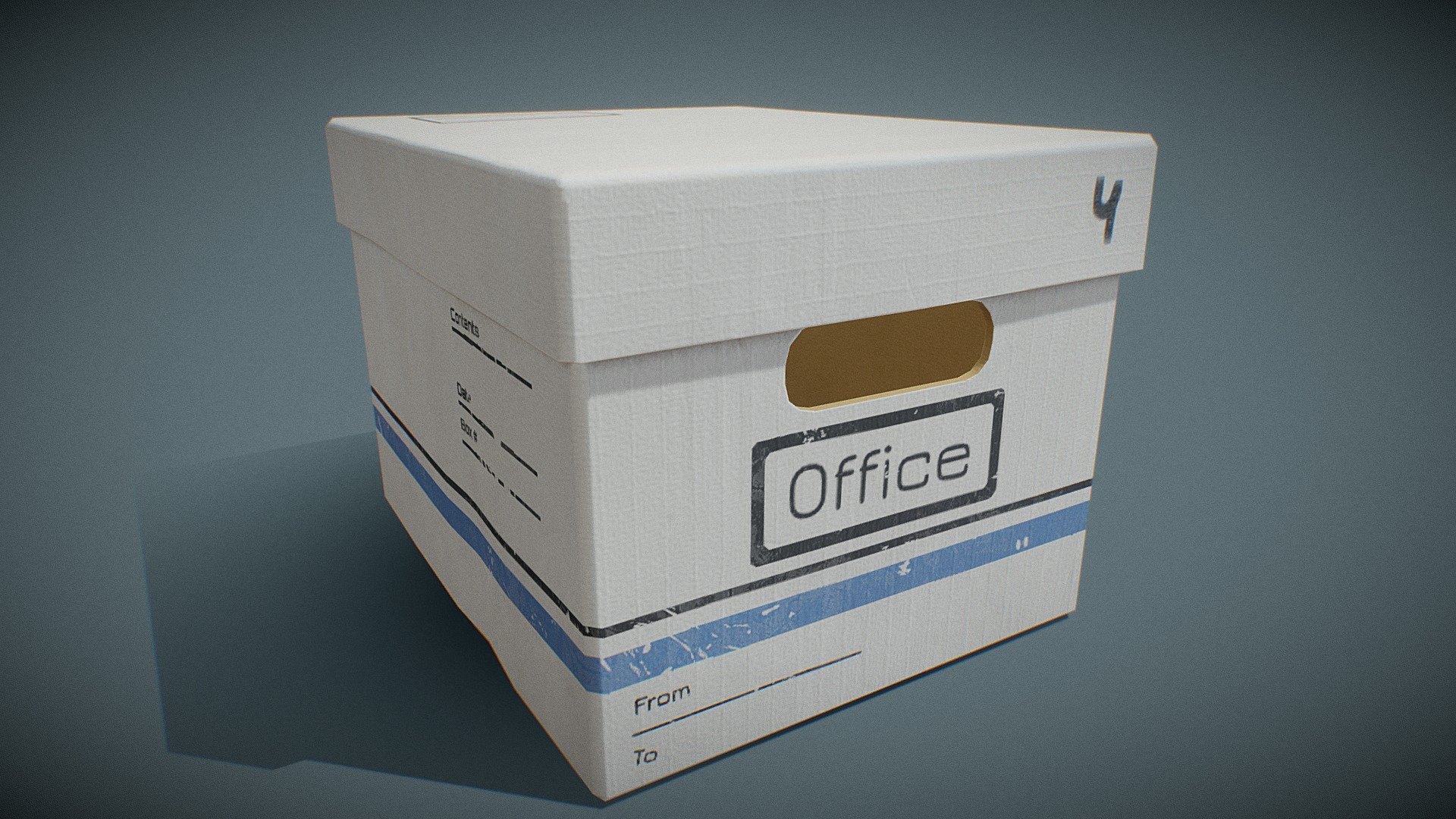 Cardboard Box 3d model