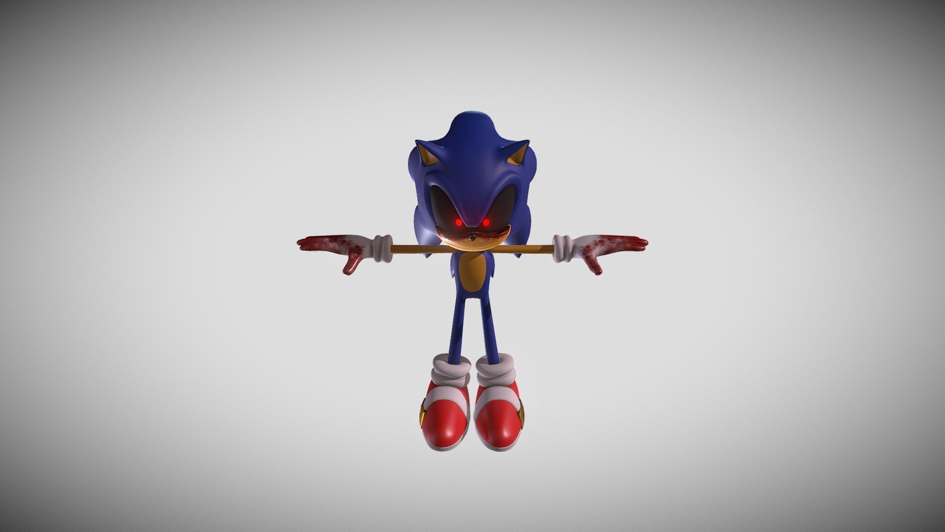 Sonic.exe 3d model