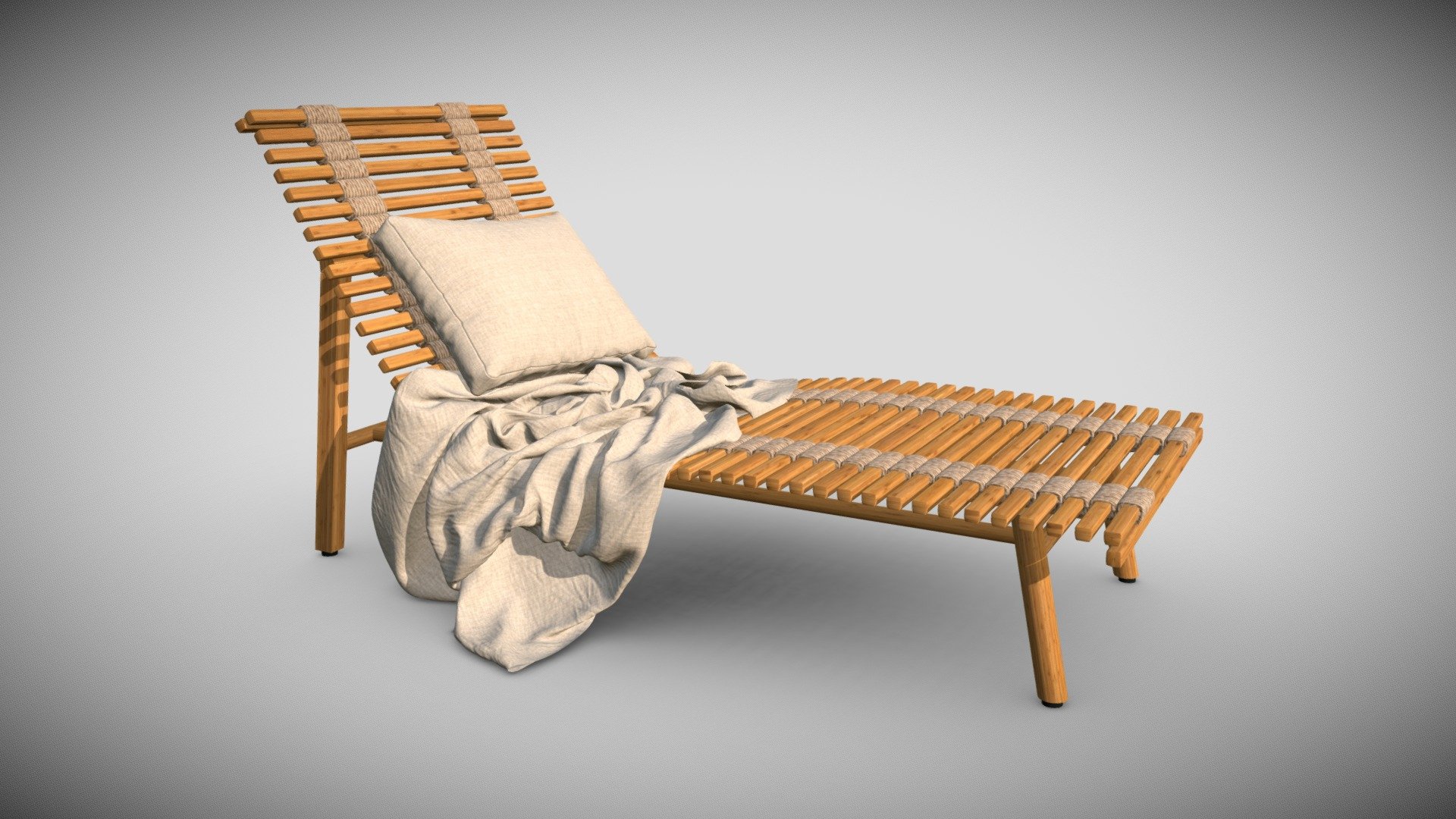 Shibui Chaise Longue Paola Lenti 3d model