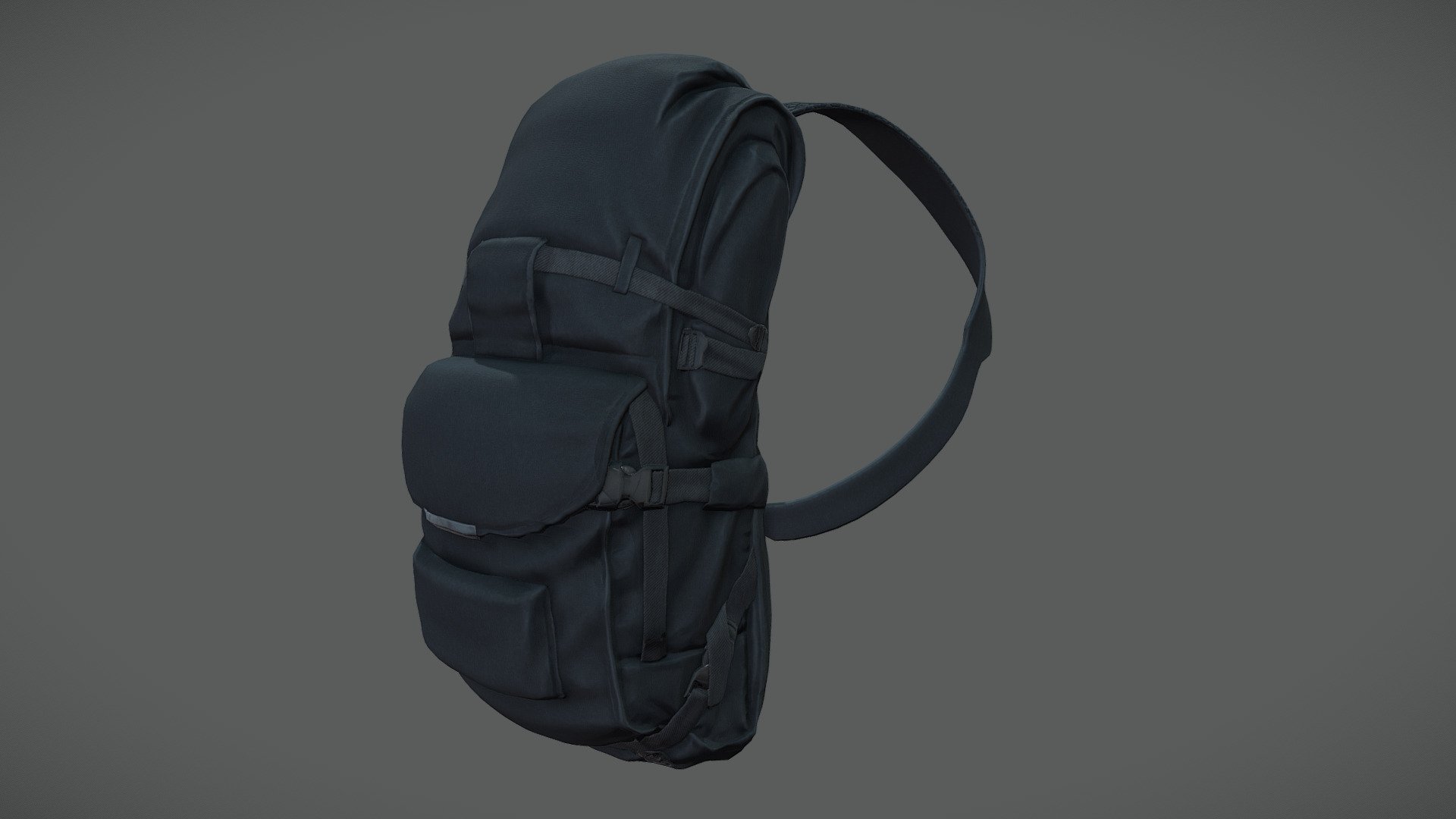 Black Backpack 3d model