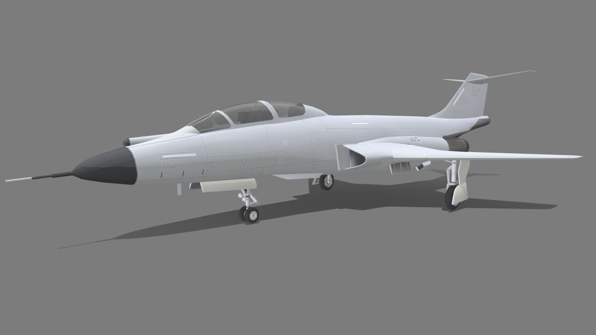 McDonnell F101B Voodoo Static 3d model