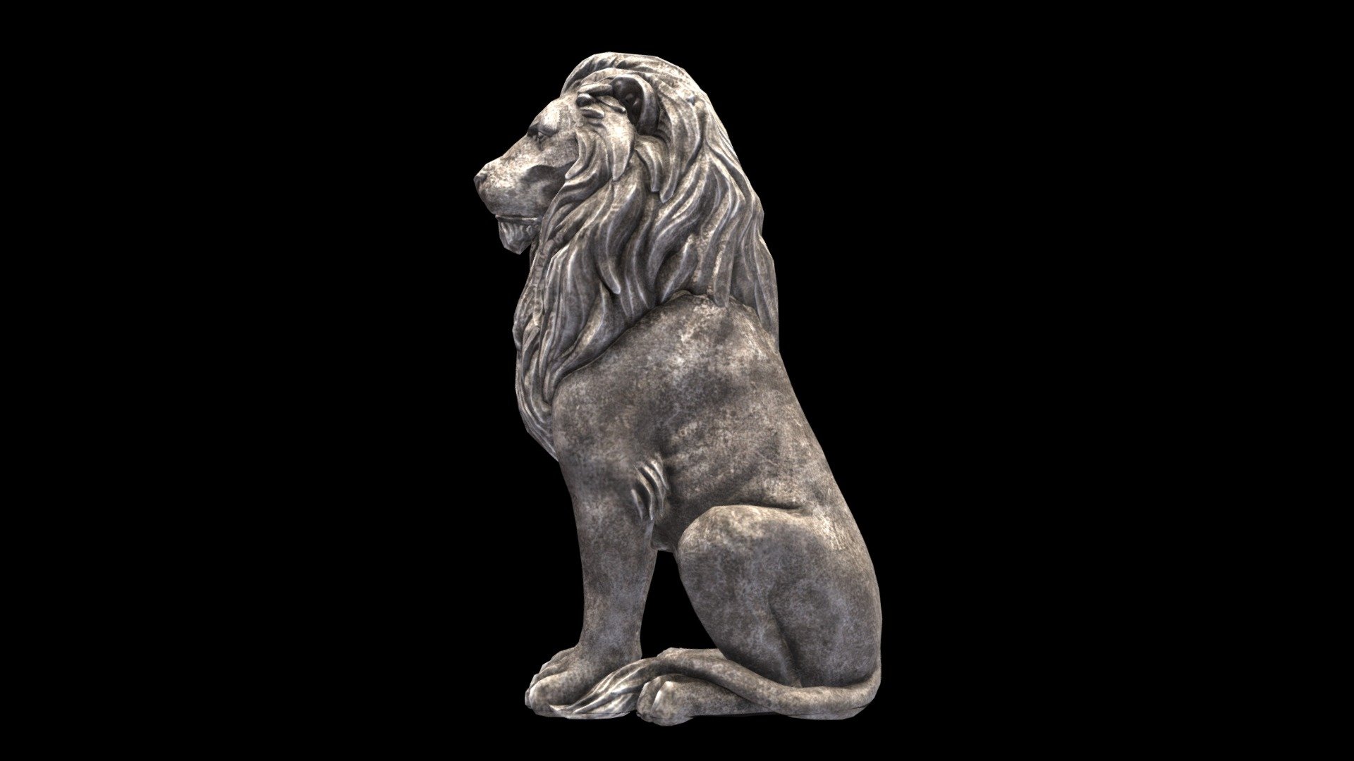 Lion Statue 3d model