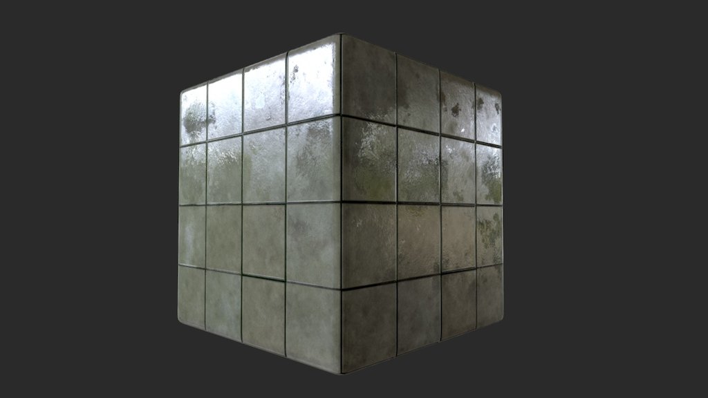 Wet Tiles 3d model