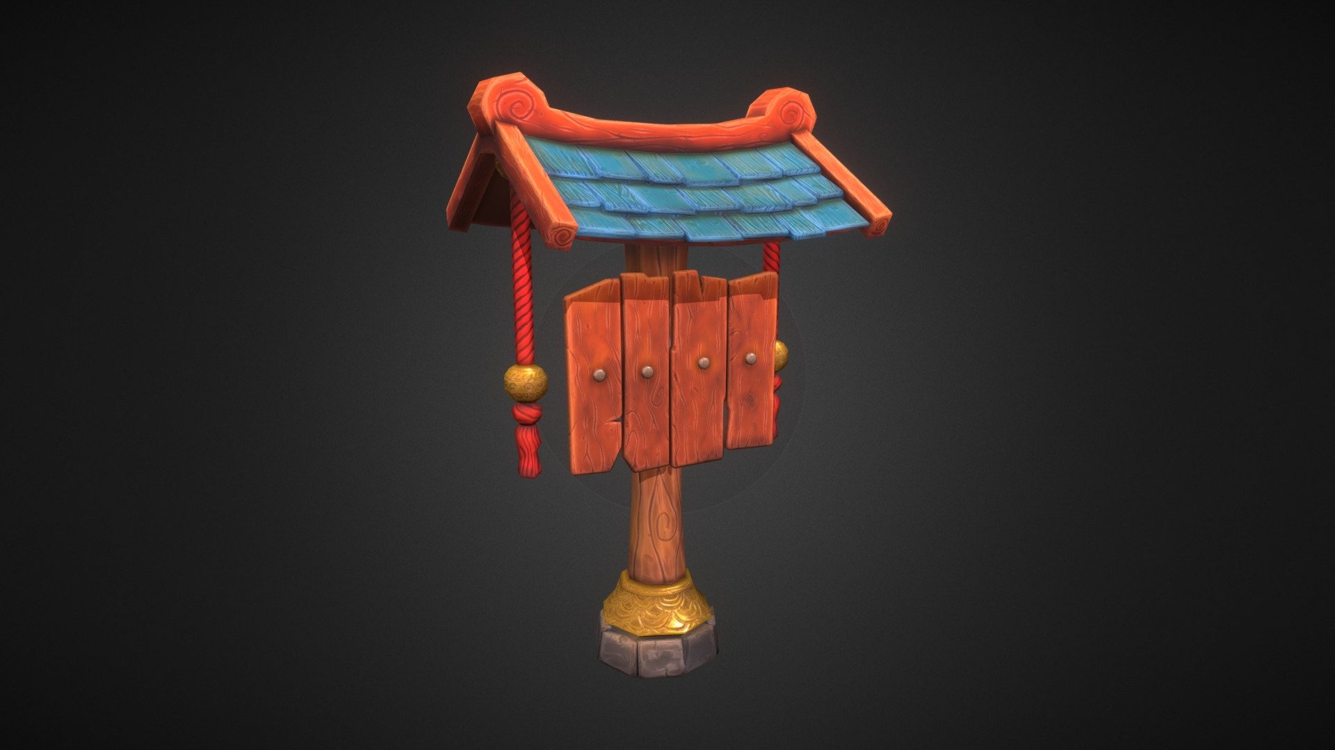 Notice Board 3d model