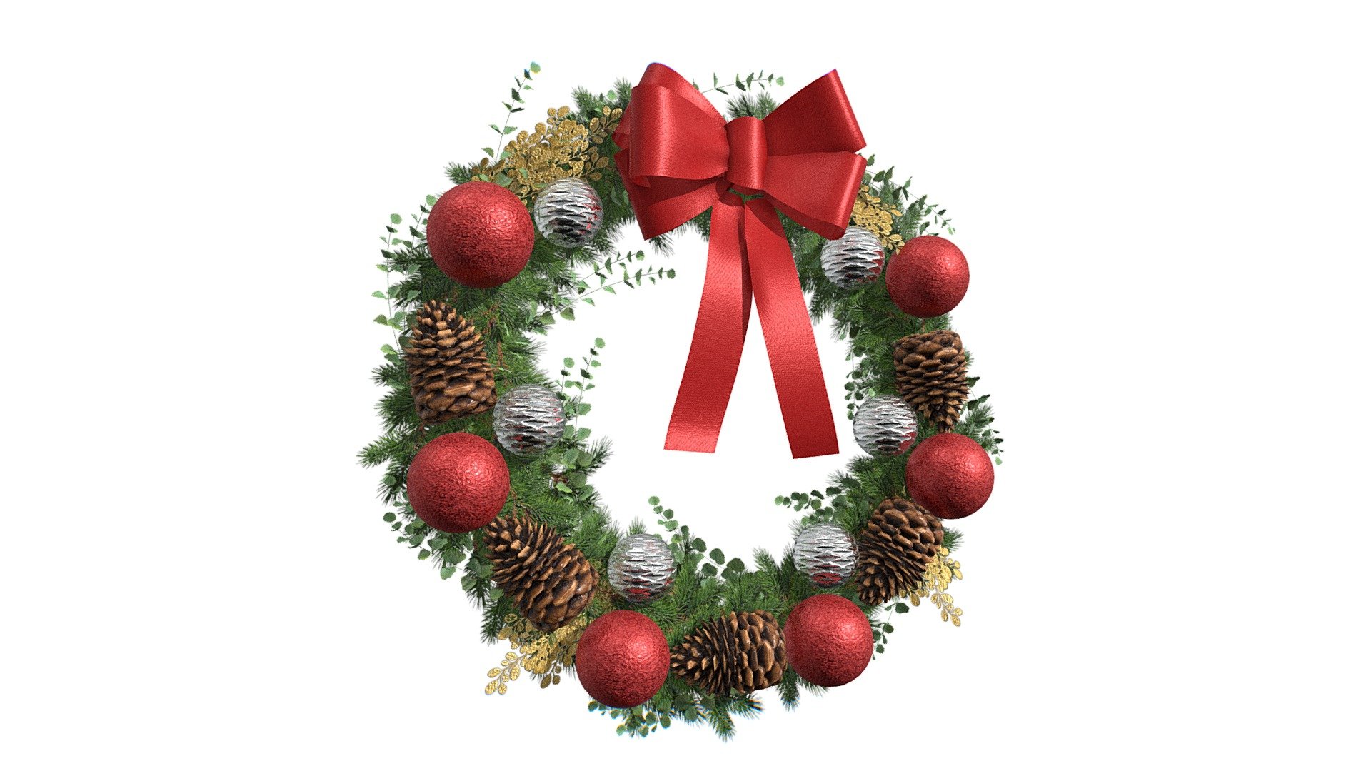 Christmas Wreath 3d model