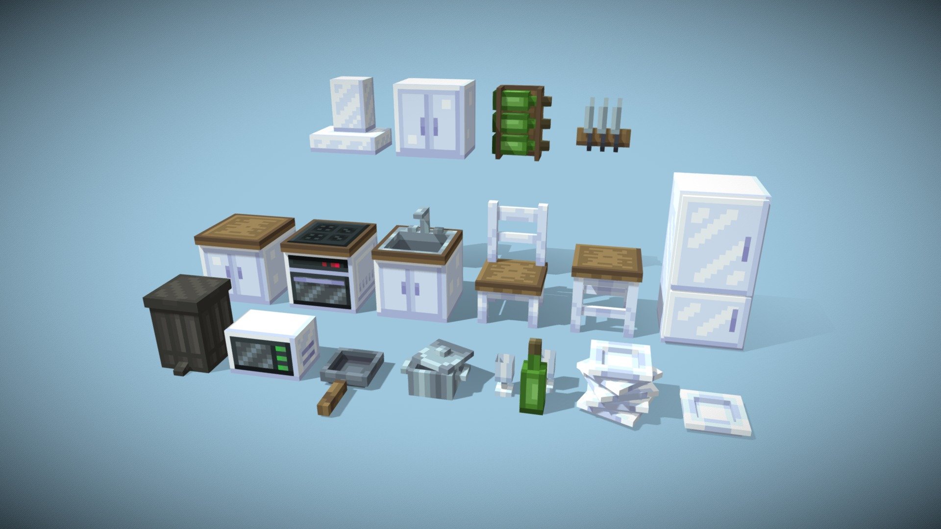 Kitchen Furniture 3d model