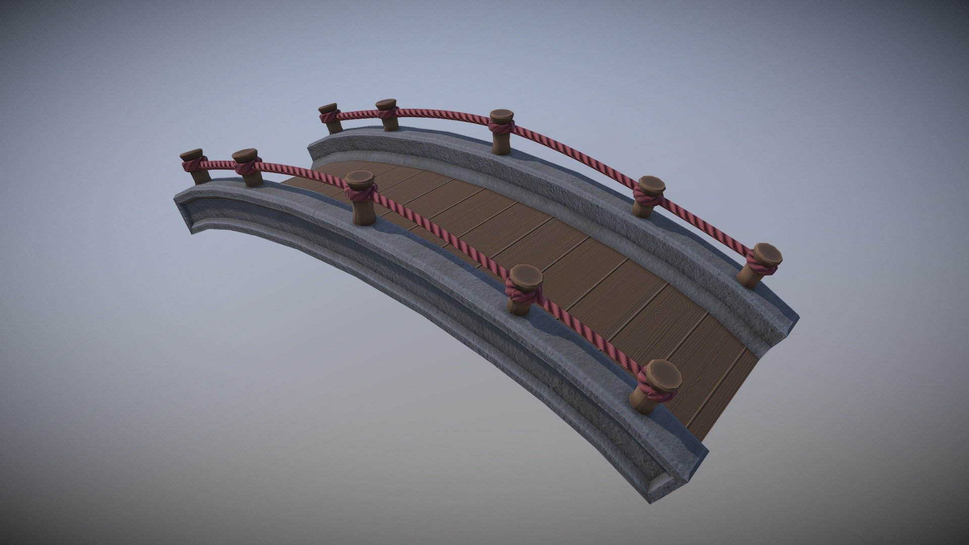 Stylized Bridge 3d model