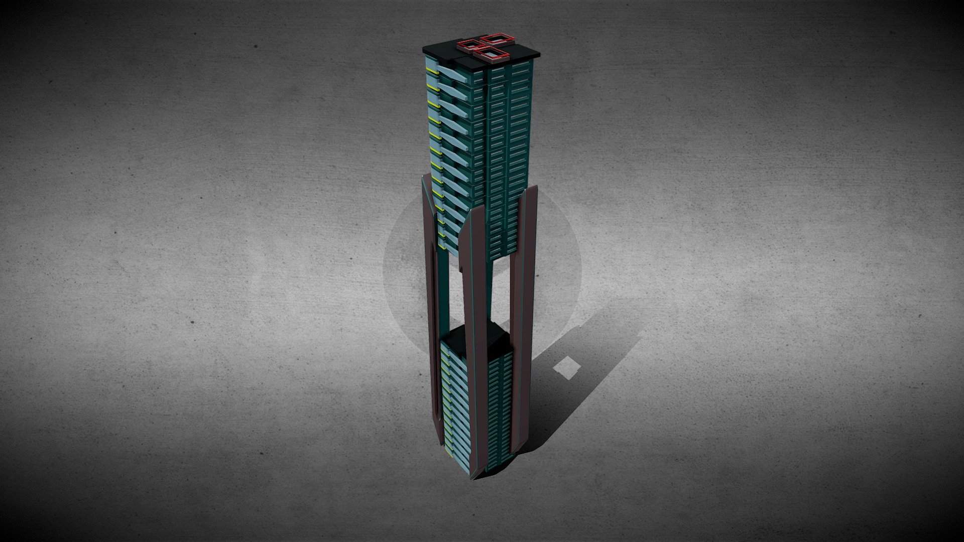 SciFi building_118 3d model