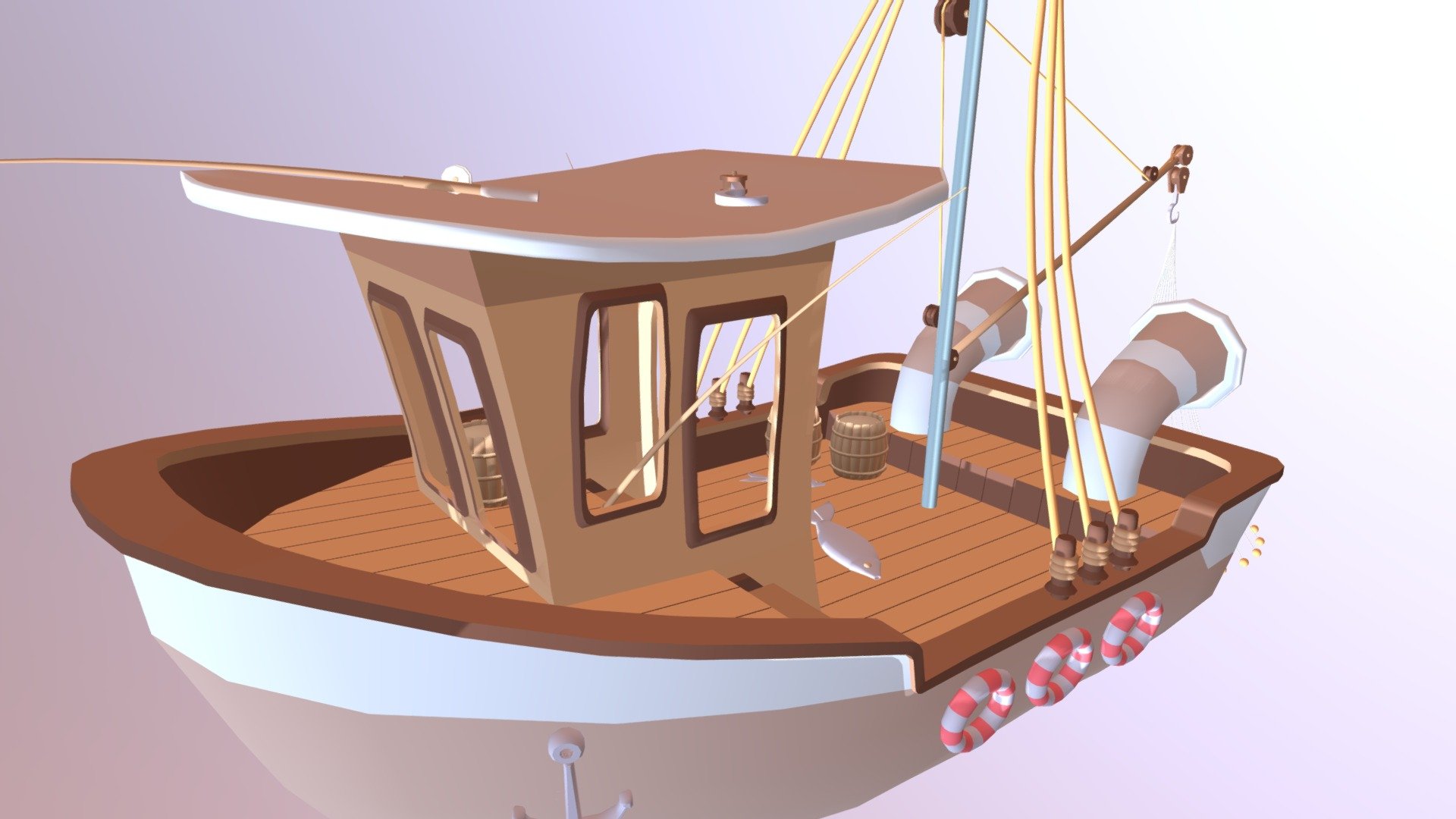 Fishingboat 3d model