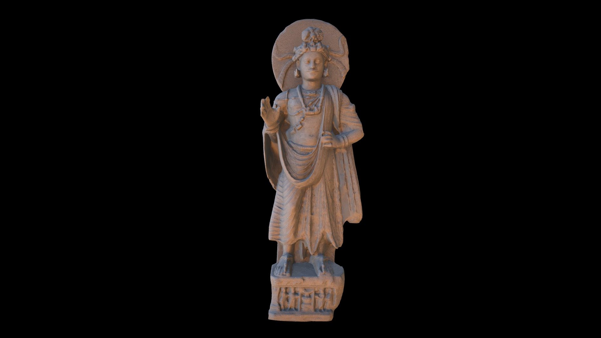 Bodhisattva standing 3d model