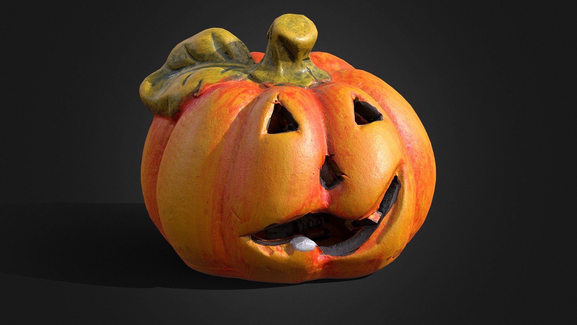 Ceramic Halloween Pumpkin 3d model