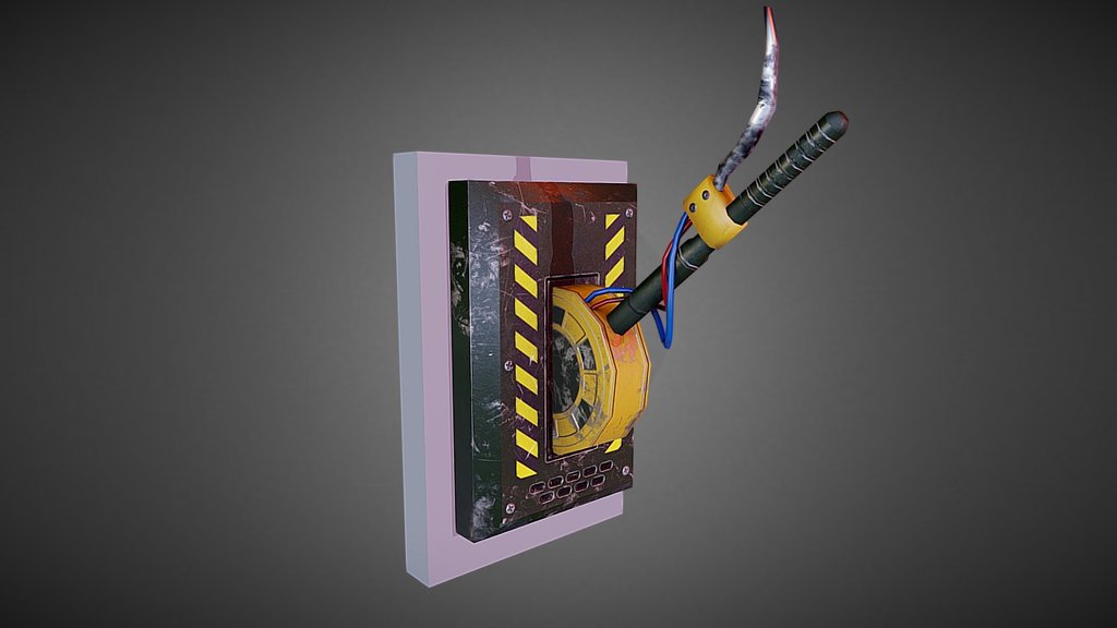 Hydraulic Lever 3d model