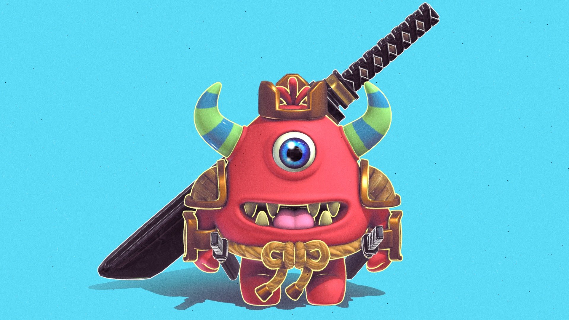 Samonsterai 3d model