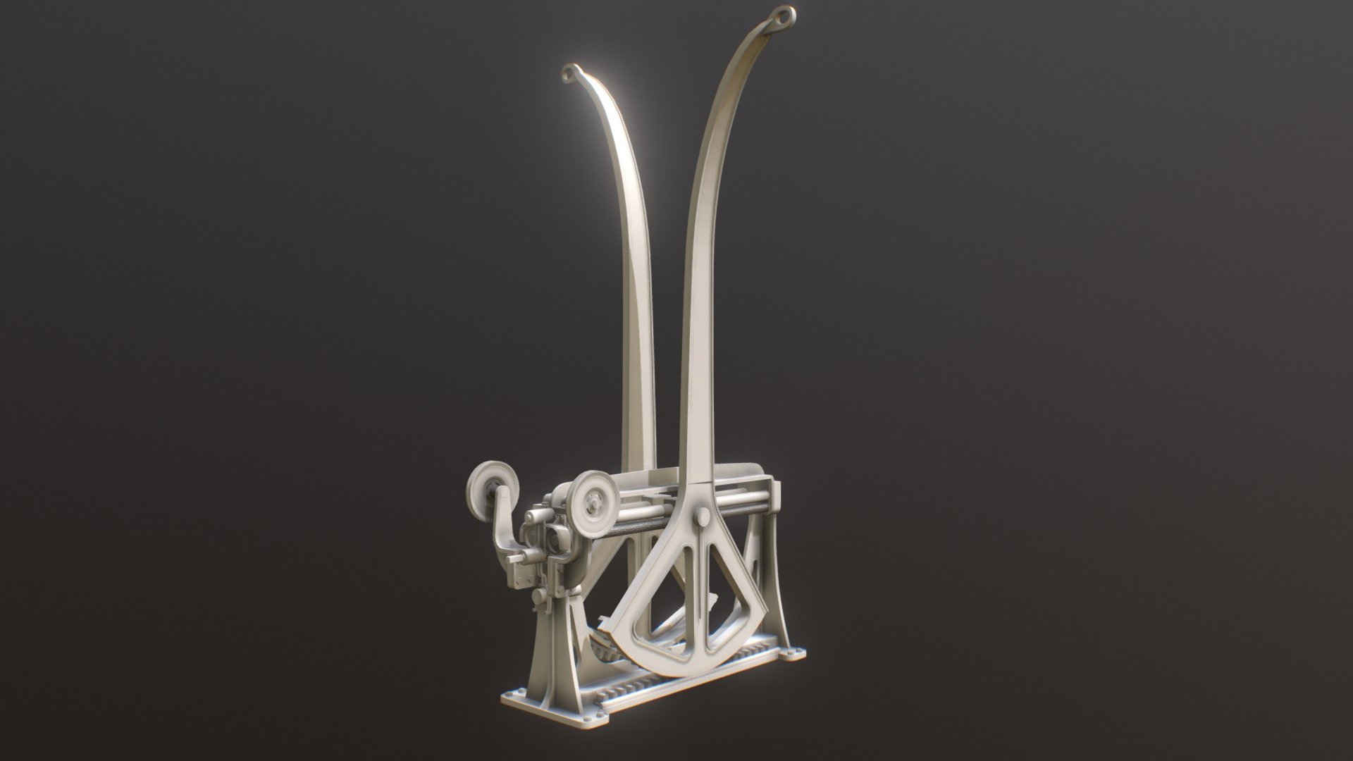 R.M.S. Titanics Wellin Davits 3d model