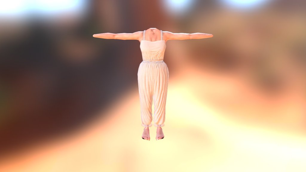 Woman Trousers 3d model