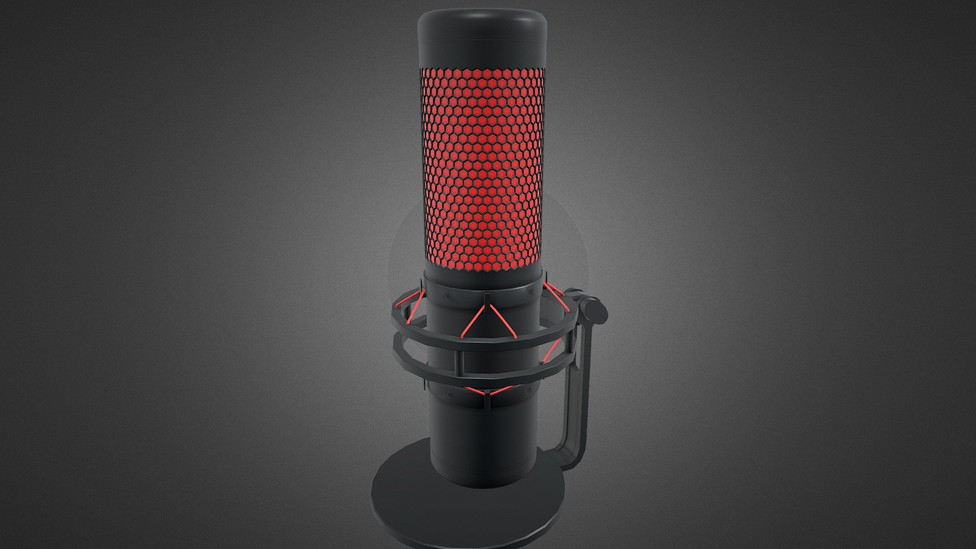 HyperX Quad Cast Microphone 3d model