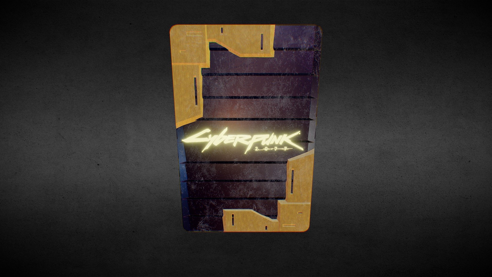 Cyberpunk 2077 Card Back 3d model