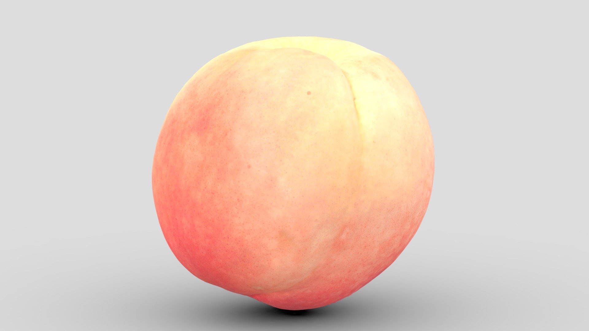 Peach 3d model