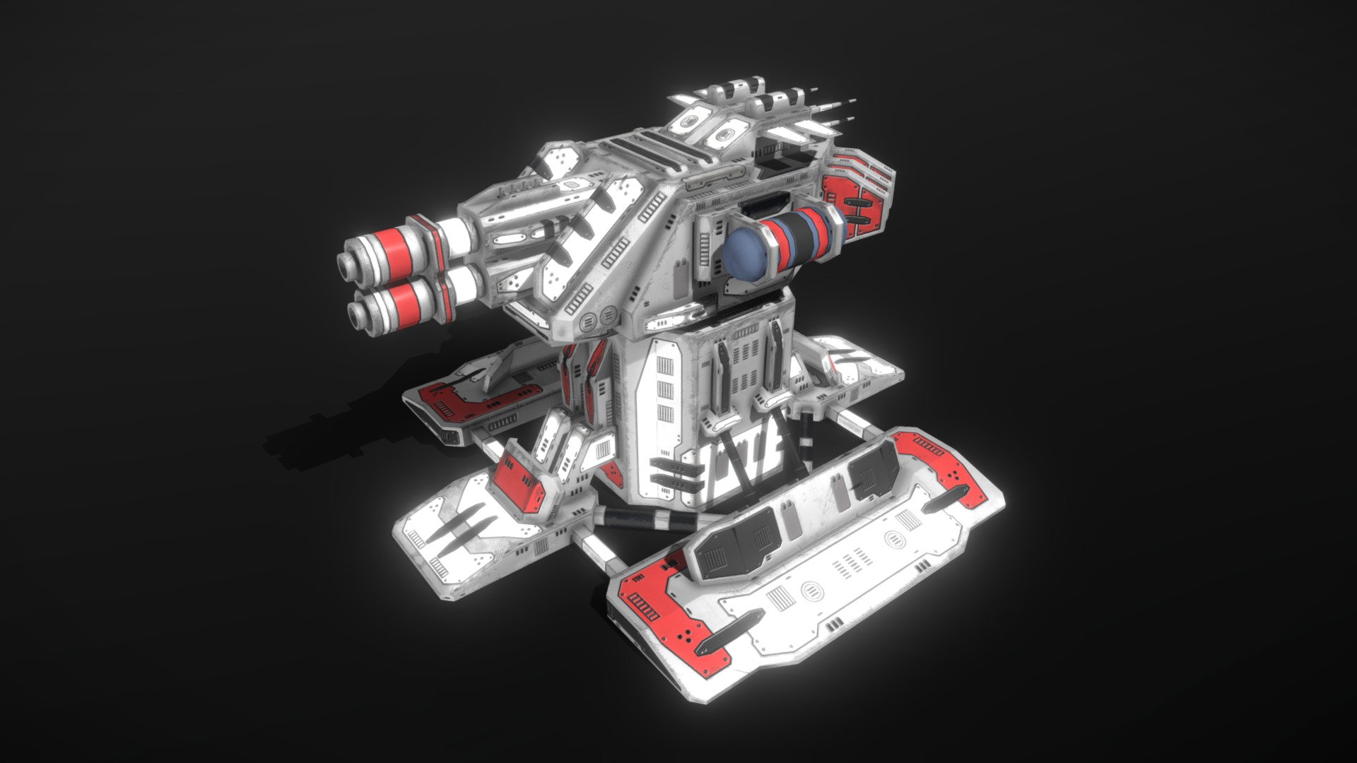 Flamer Turret 3d model