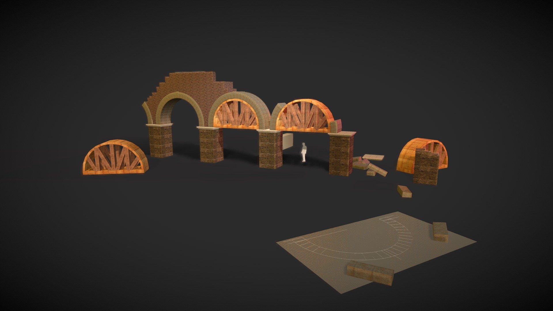 Acquedeotto Romano 3d model