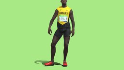 3D Rigged Usain Bolt