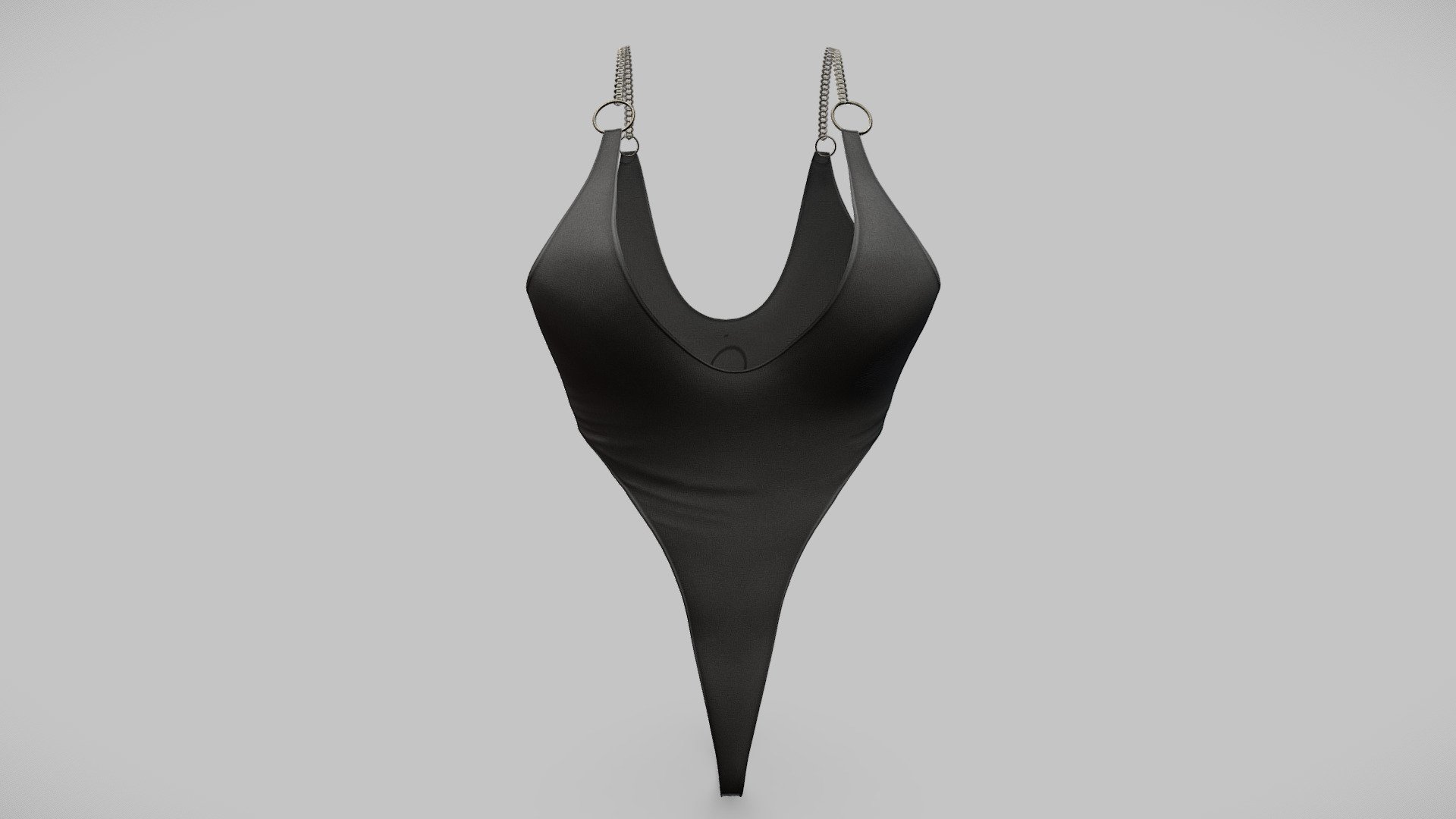 Sexy Female Bodysuit Top 3d model