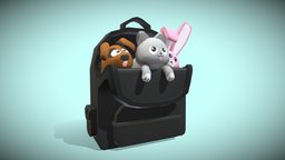 Black Pet Backpack Roblox/UGC