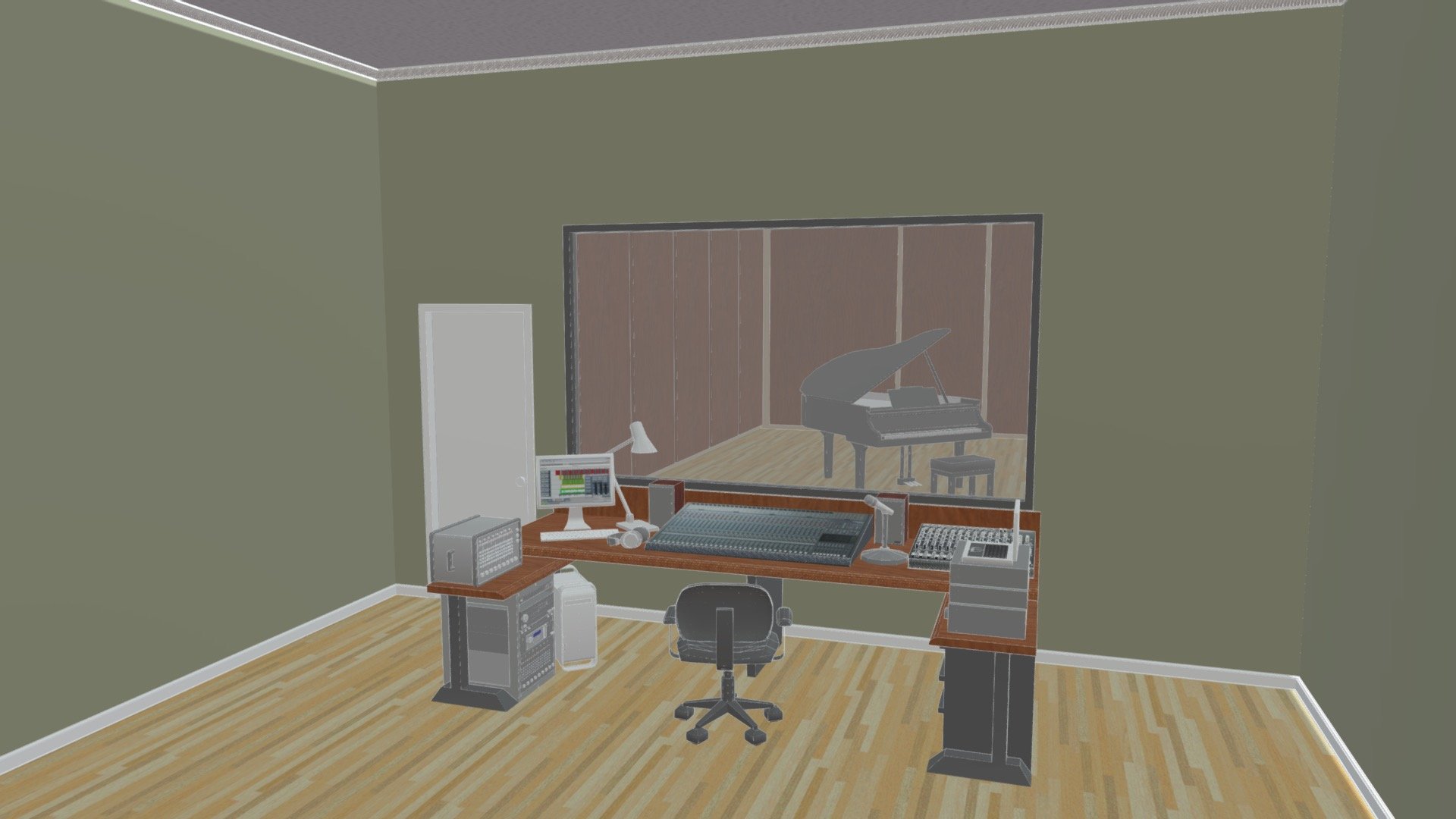 Recording Studio 3d model