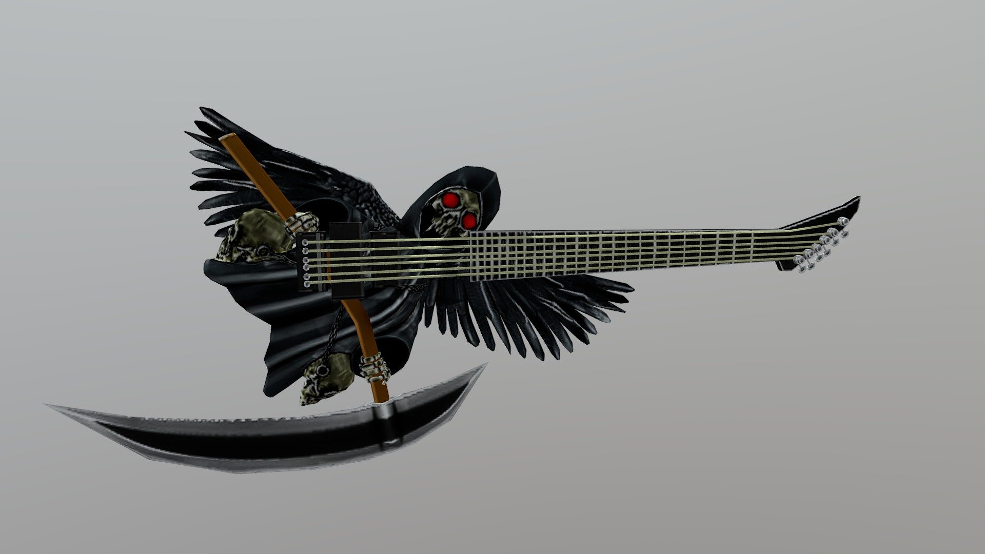 Death Angel Guitar 3d model