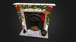 christmas fireplace